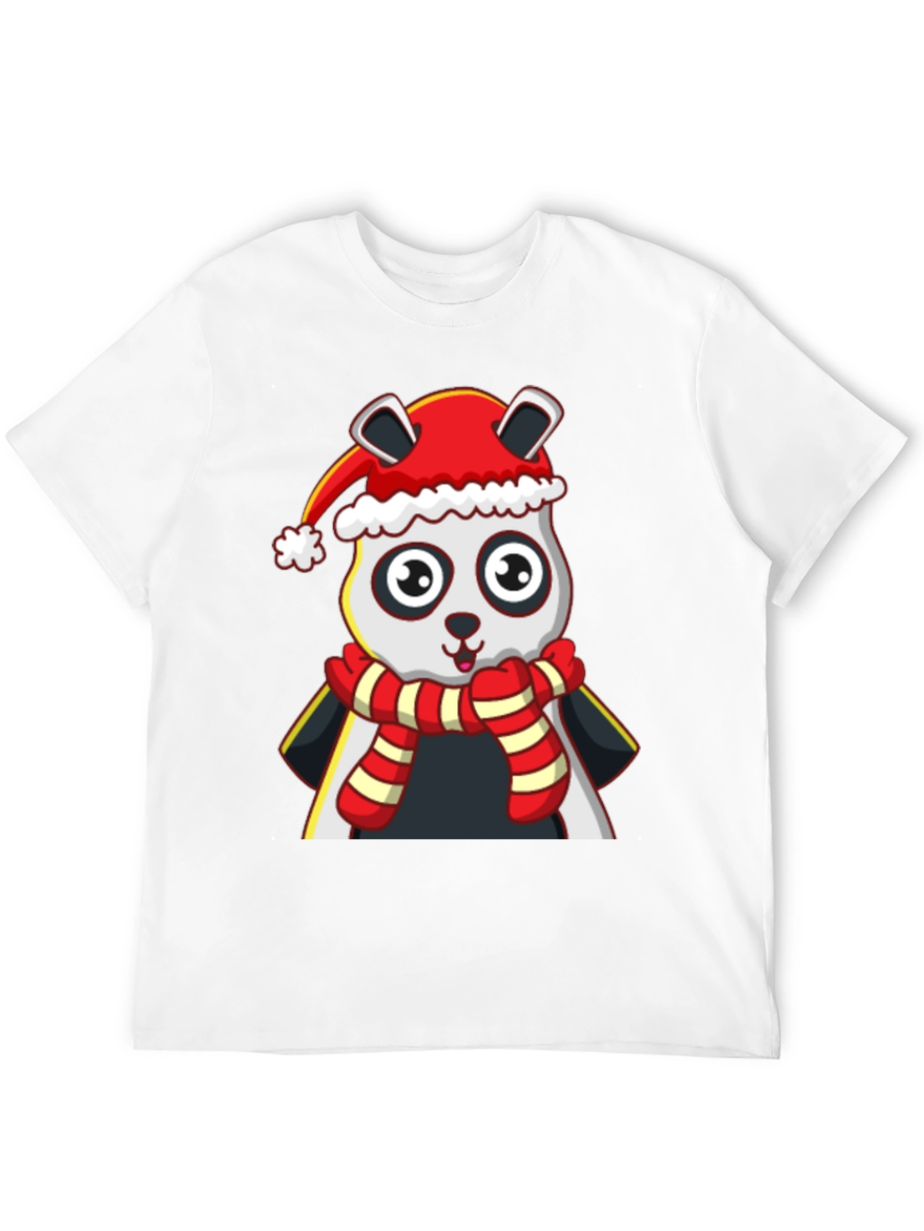 Festive Panda T-Shirt - Holiday Style
