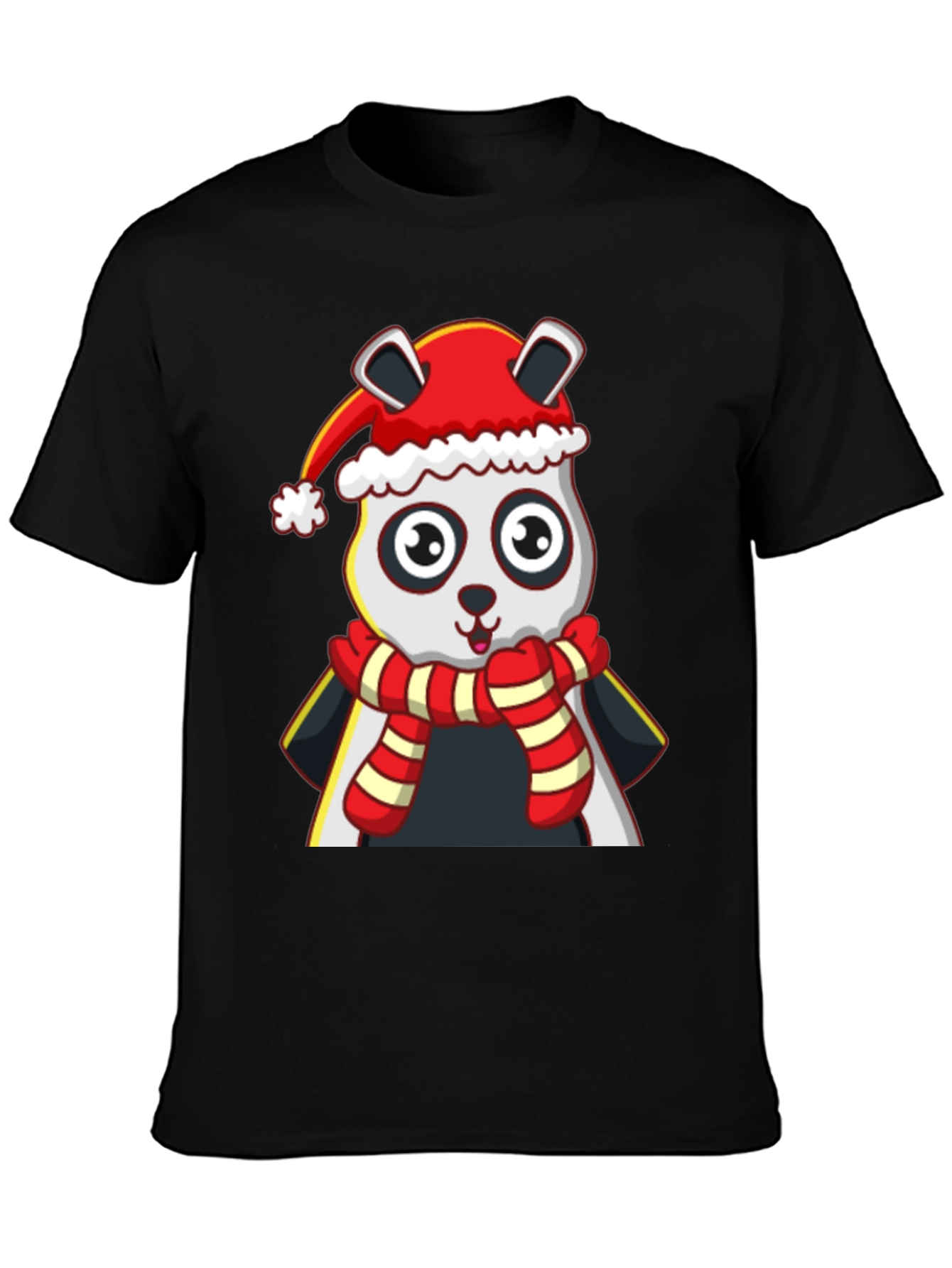 Festive Panda T-Shirt - Holiday Style
