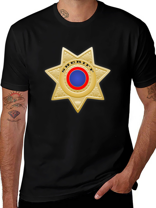 Sheriff Star Badge T-Shirt - Classic Western Style