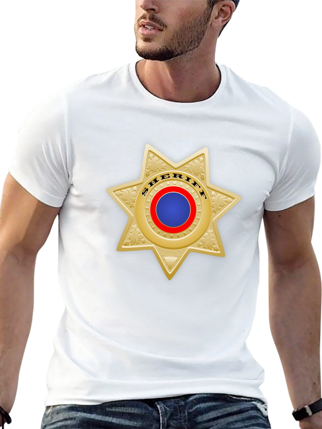 Sheriff Star Badge T-Shirt - Classic Western Style