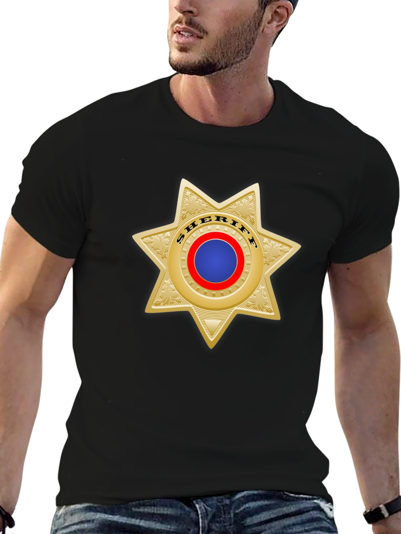 Sheriff Star Badge T-Shirt - Classic Western Style
