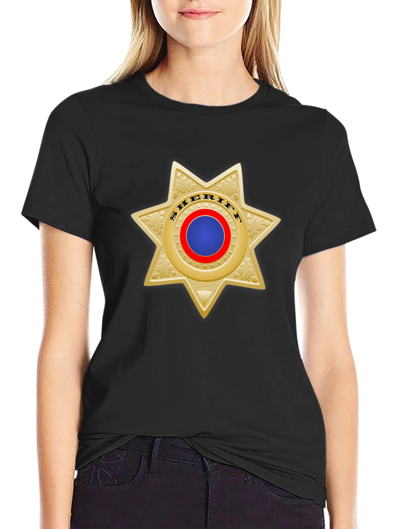 Sheriff Star Badge T-Shirt - Classic Western Style