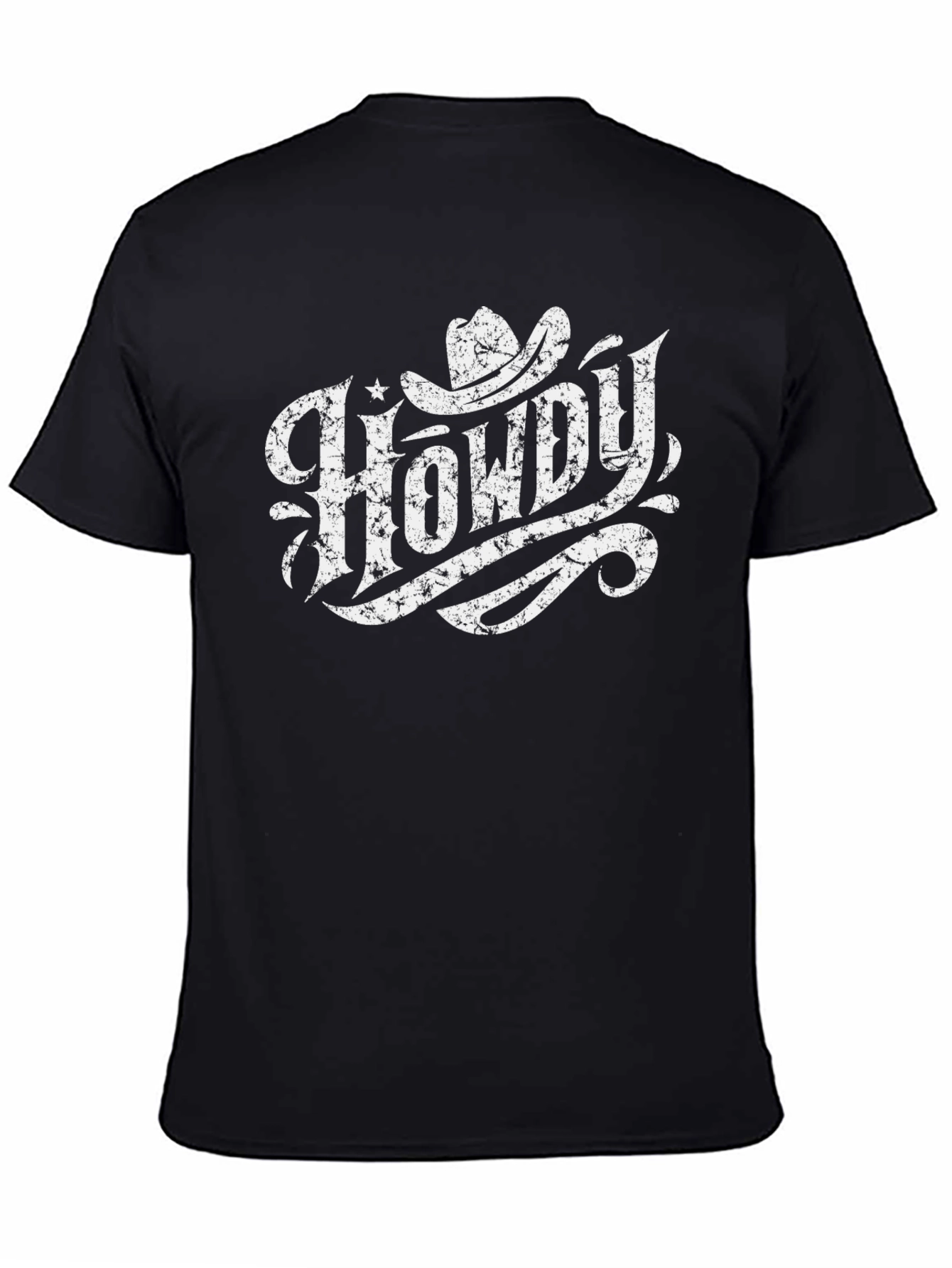 Howdy Cowboy Graphic T-Shirt - Western Style