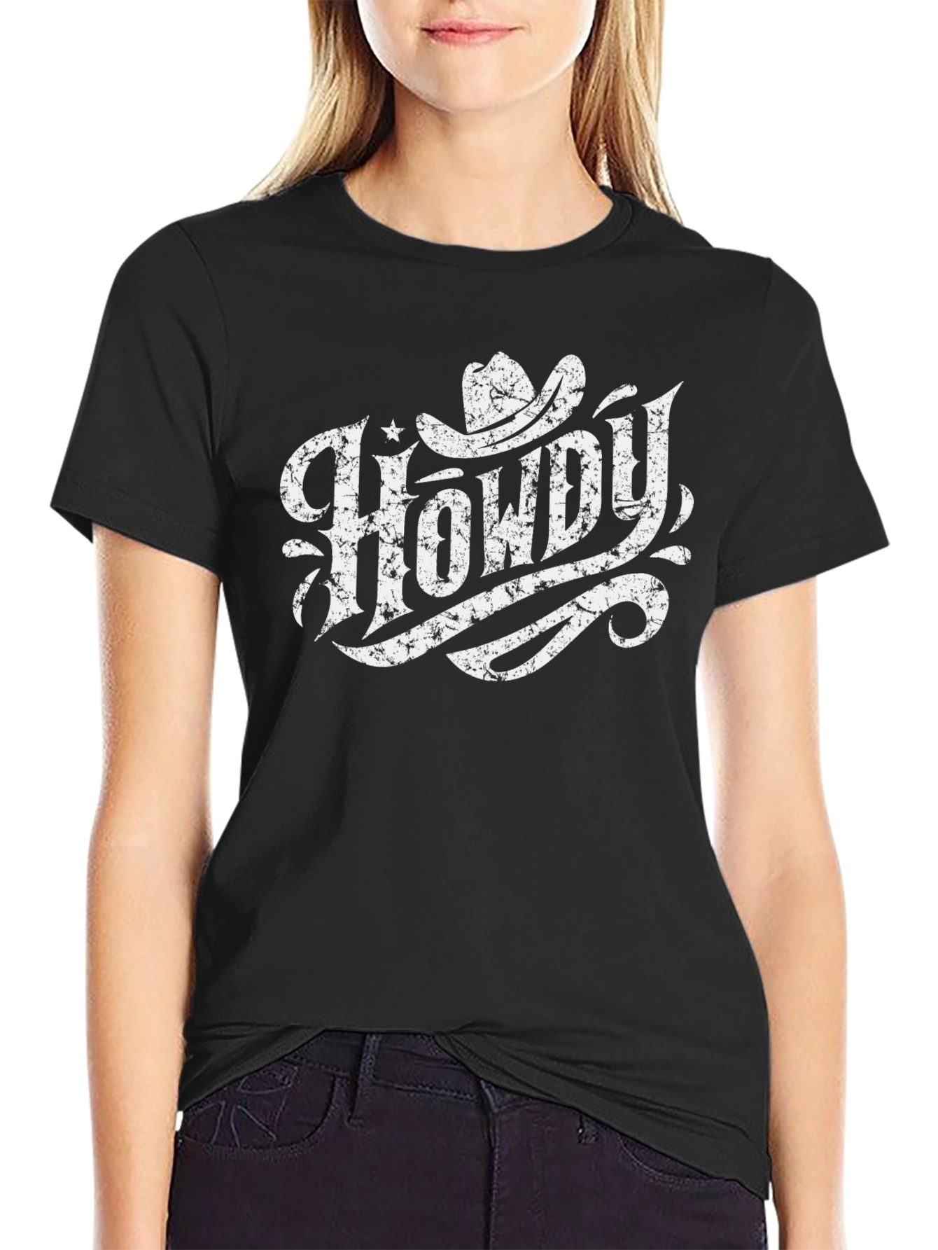 Howdy Cowboy Graphic T-Shirt - Western Style