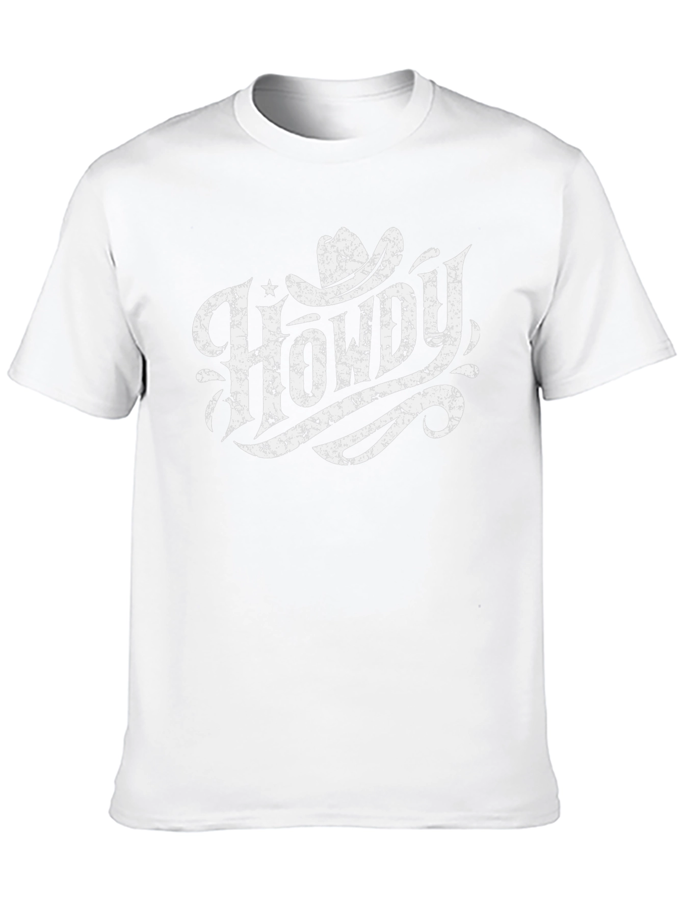 Howdy Cowboy Graphic T-Shirt - Western Style