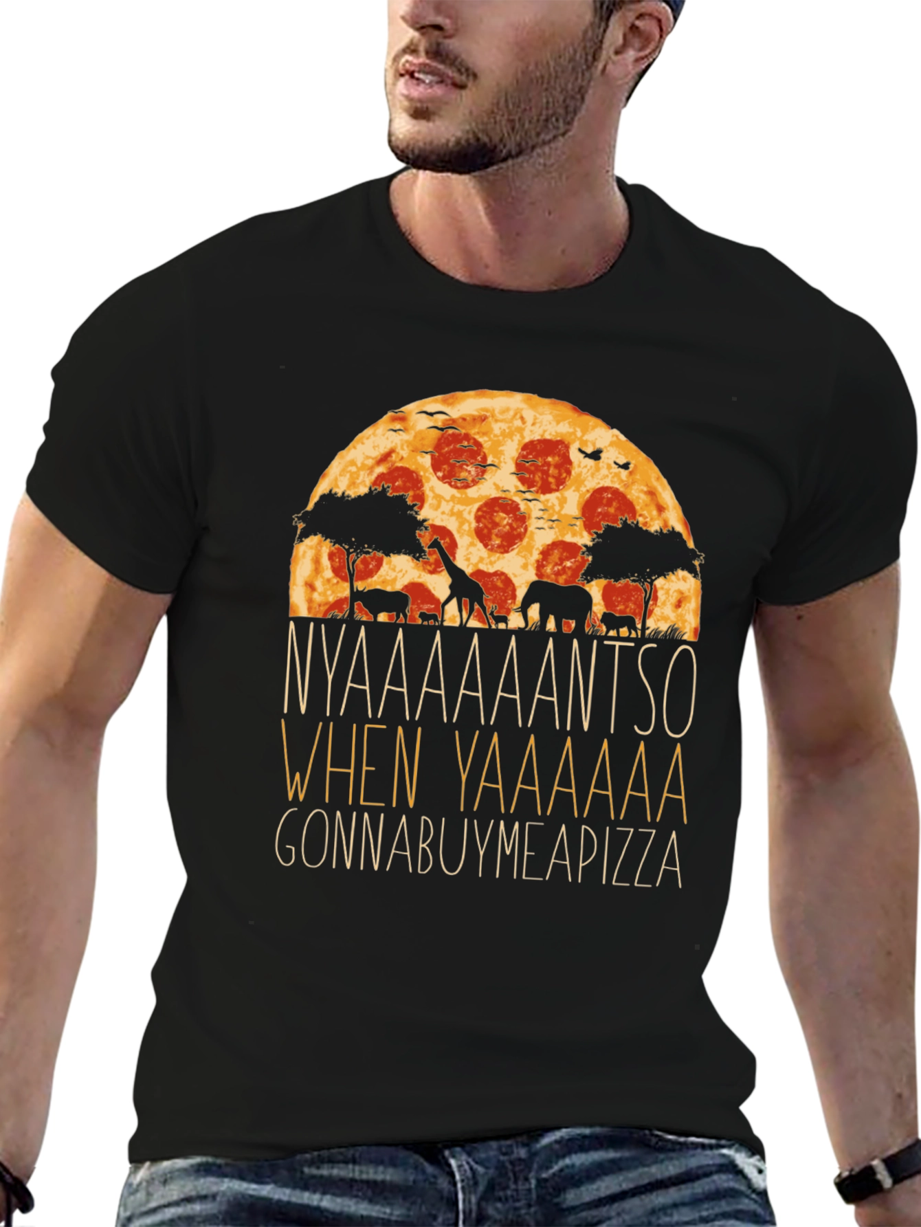Pizza Safari T-Shirt - Gonna Buy Me a Pizza