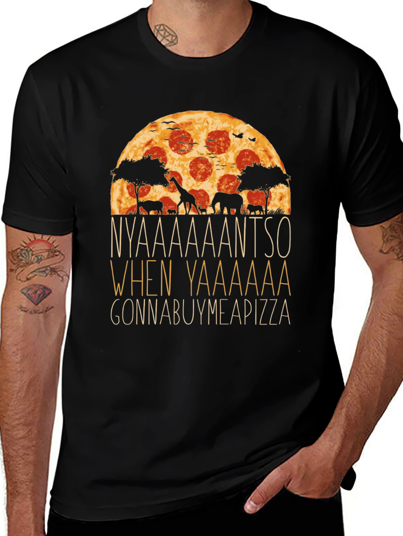 Pizza Safari T-Shirt - Gonna Buy Me a Pizza