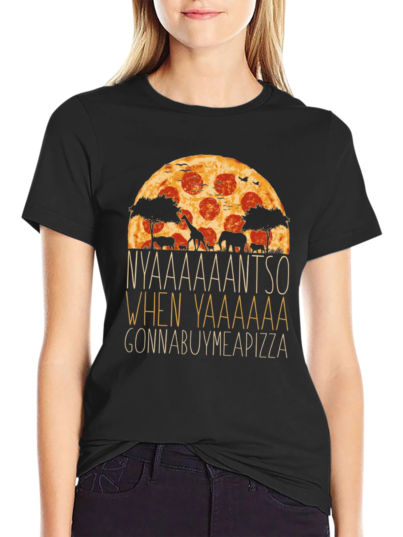 Pizza Safari T-Shirt - Gonna Buy Me a Pizza
