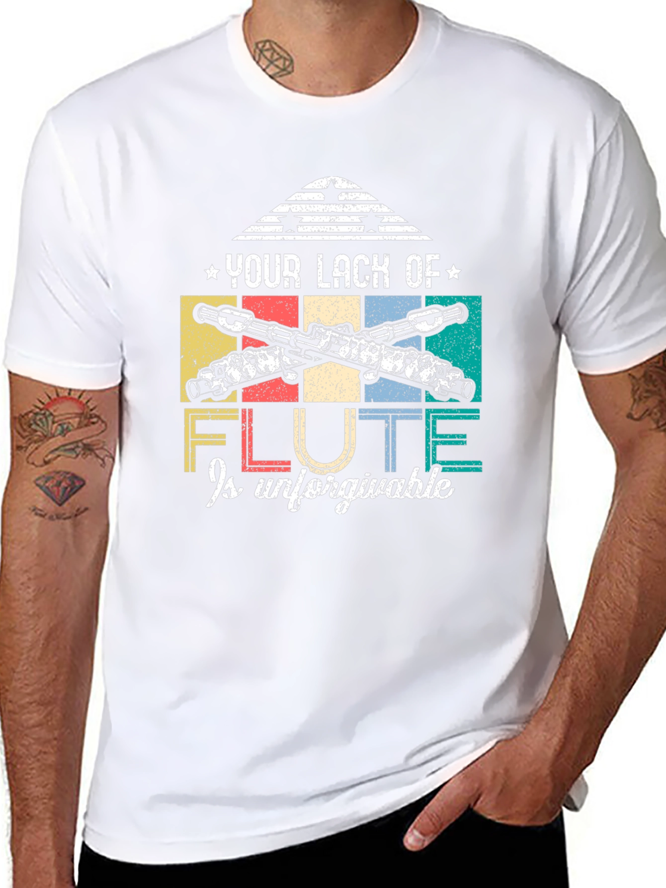 Flute Lack Is Unforgivable Graphic Tee