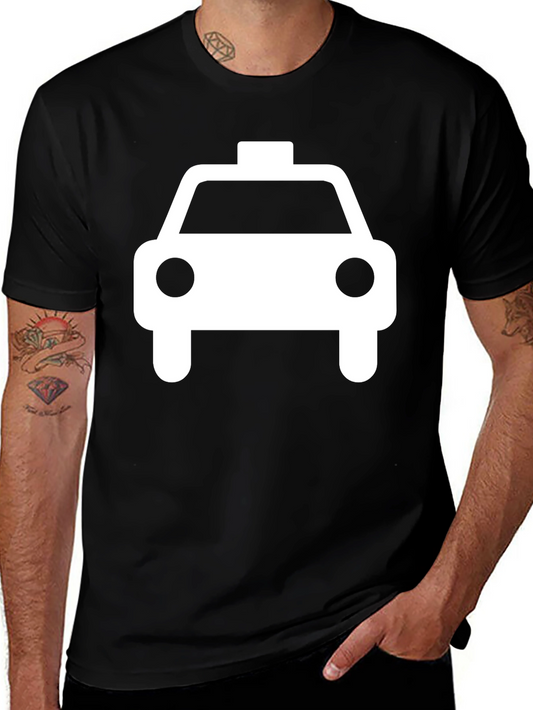 Taxi Graphic T-Shirt - Black Crew Neck Tee
