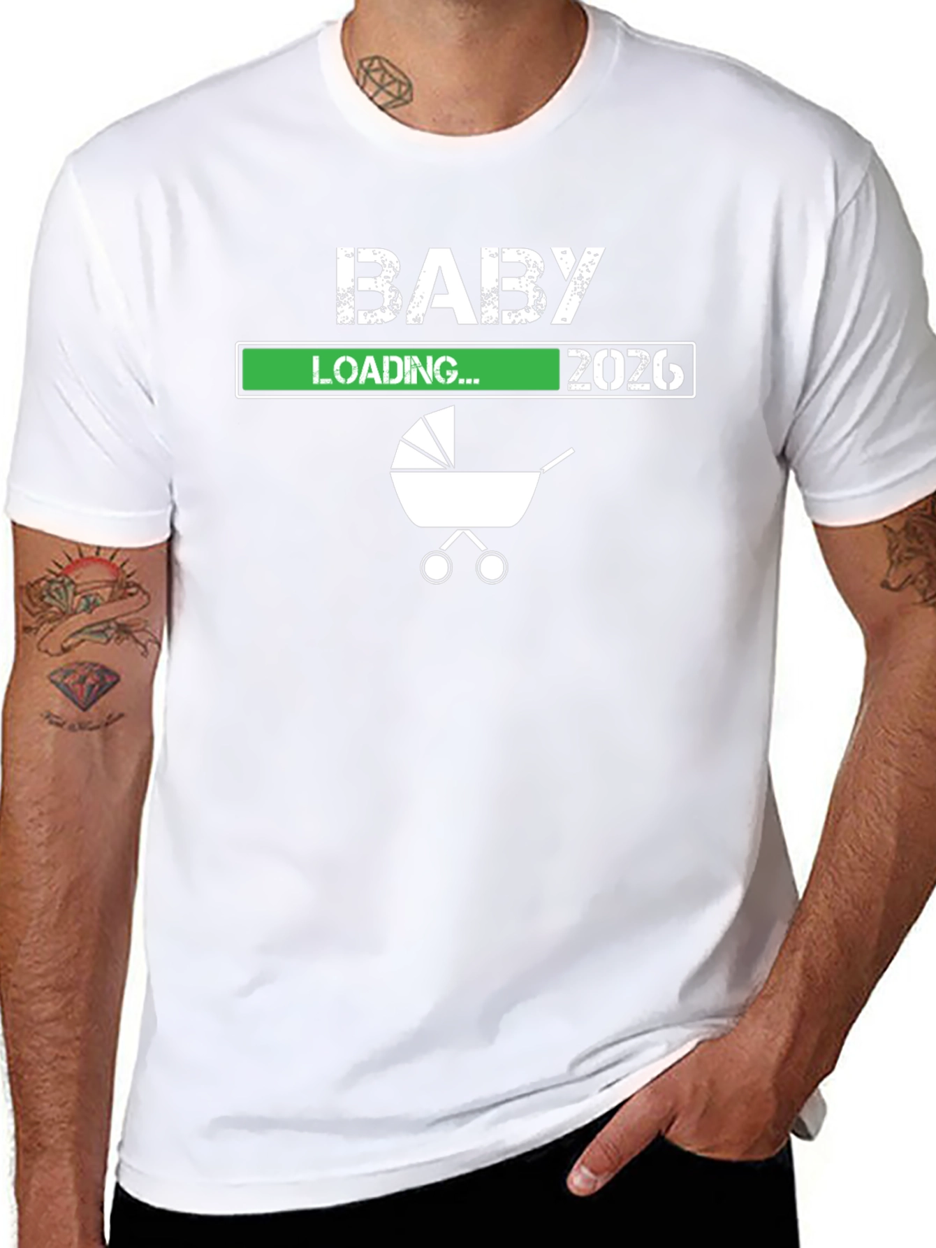 Baby Loading 2026 Graphic Tee - Expecting Parents T-Shirt