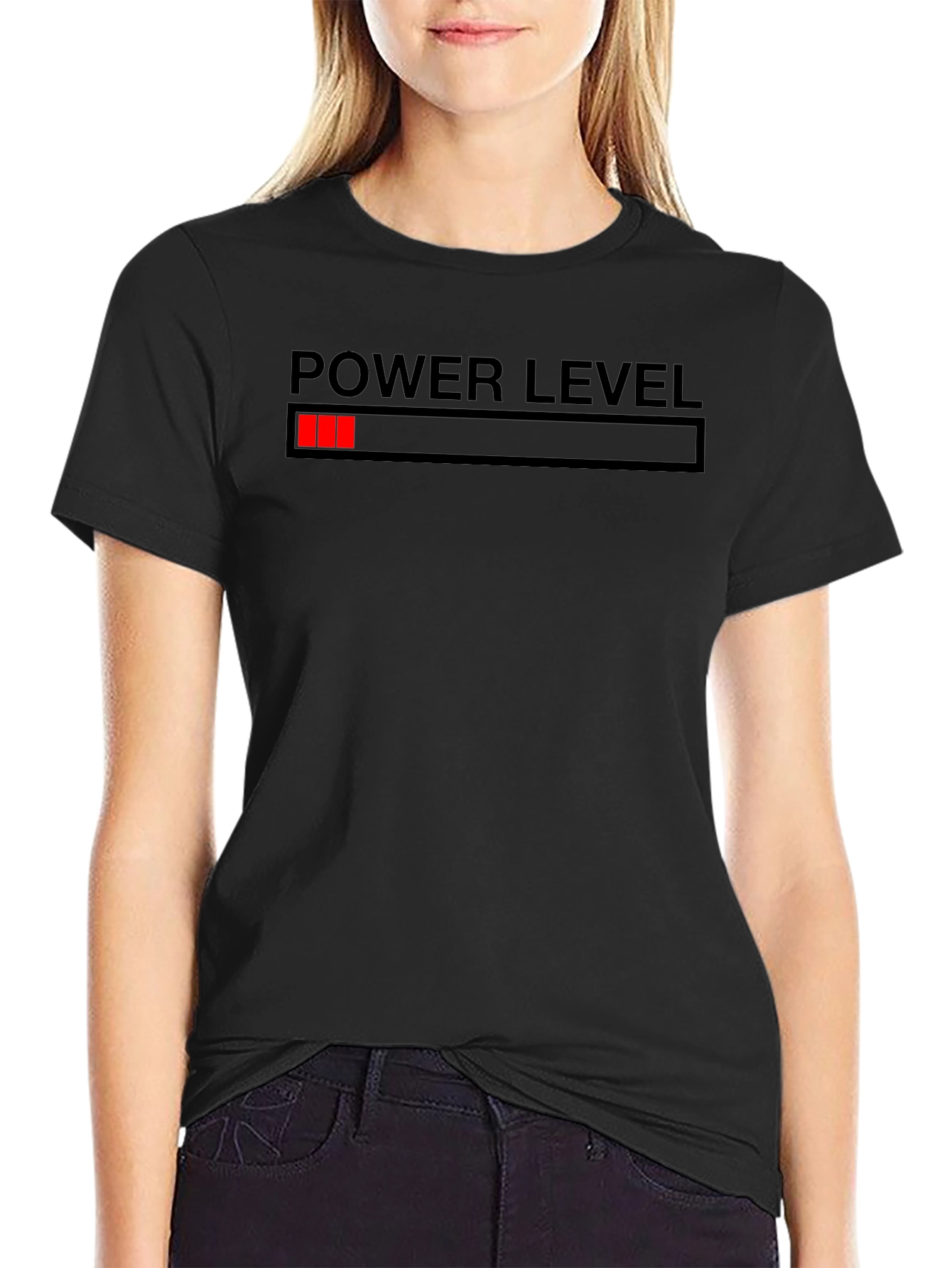 Power Level Loading Bar T-Shirt - Black