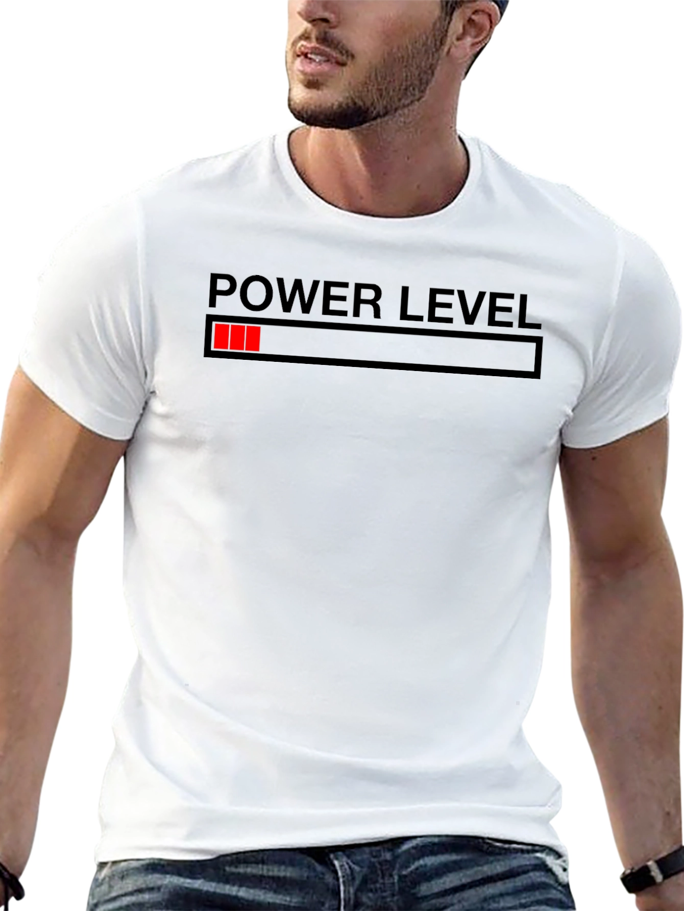 Power Level Loading Bar T-Shirt - Black