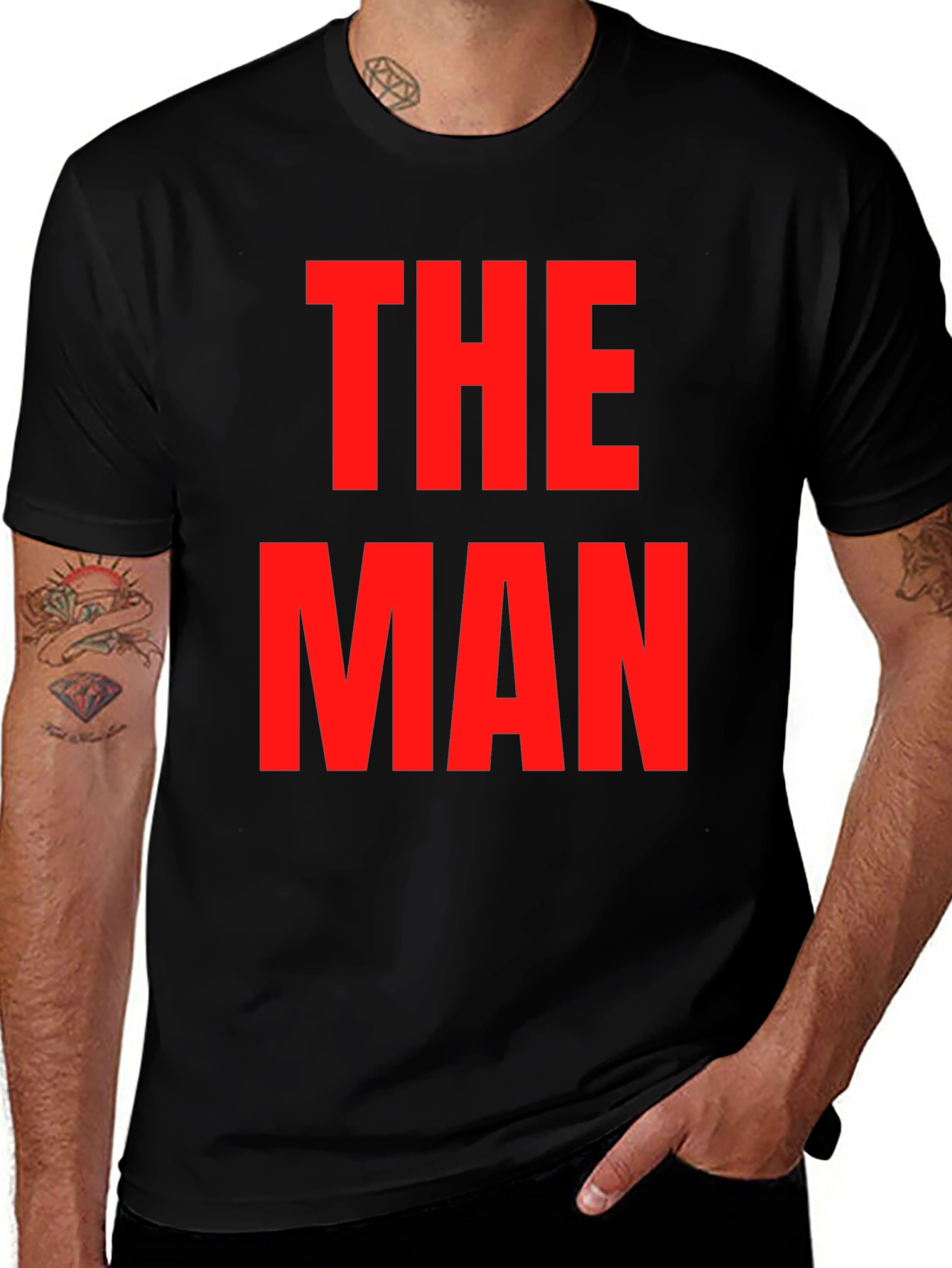 The Man Graphic Tee - Bold Statement Shirt