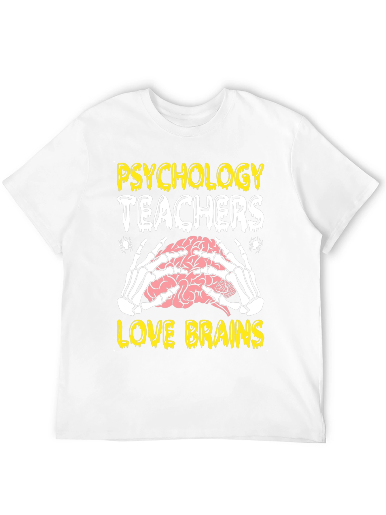 Psychology Teachers Love Brains Halloween T-Shirt