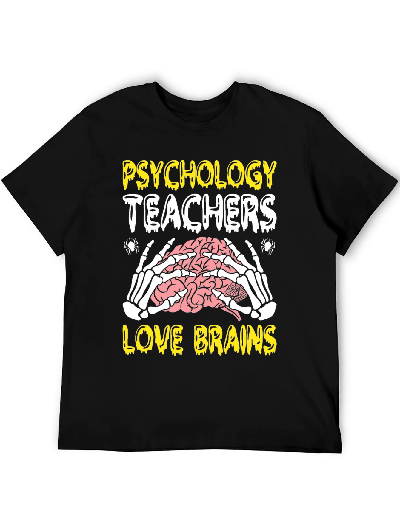 Psychology Teachers Love Brains Halloween T-Shirt