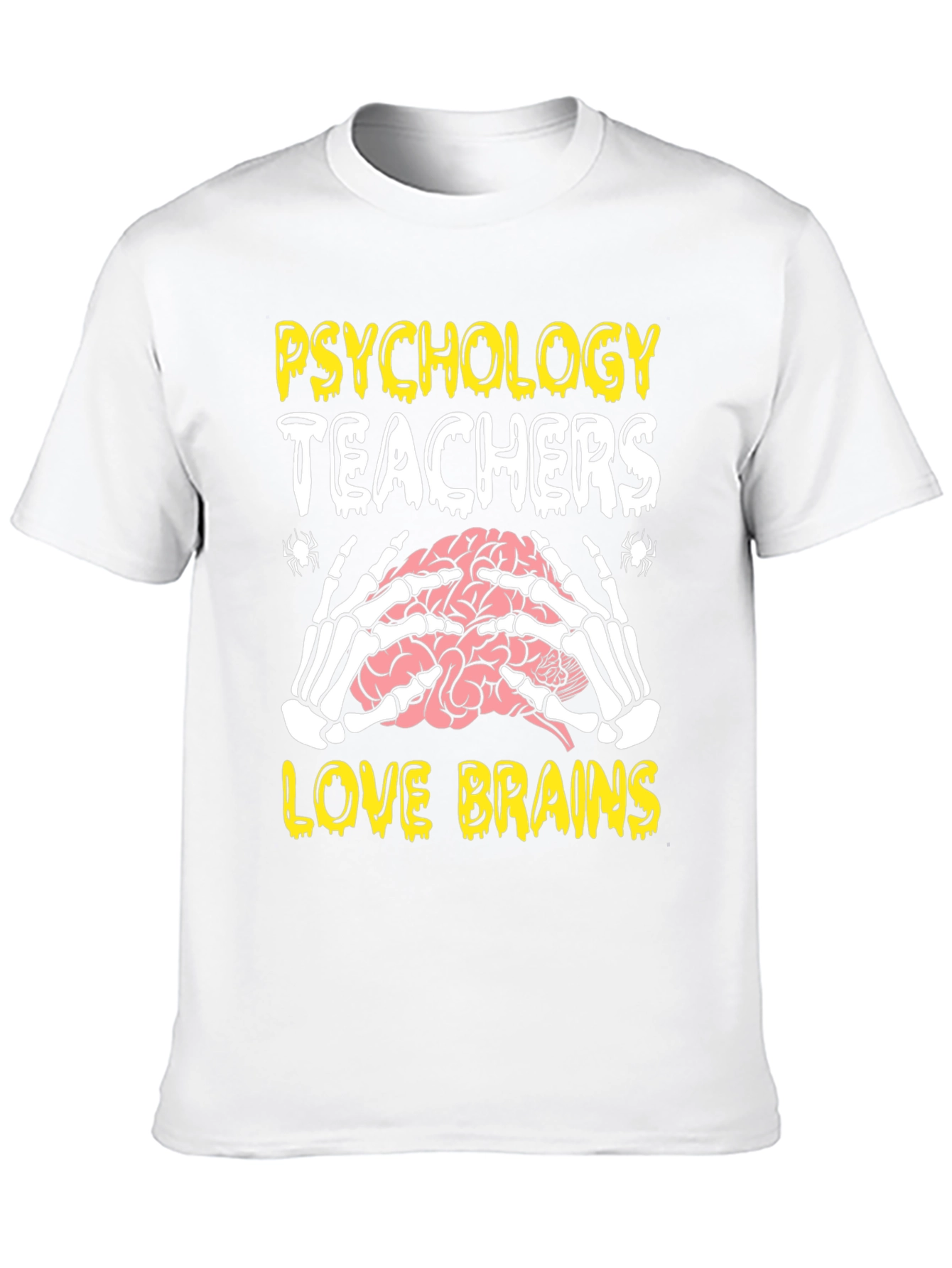 Psychology Teachers Love Brains Halloween T-Shirt