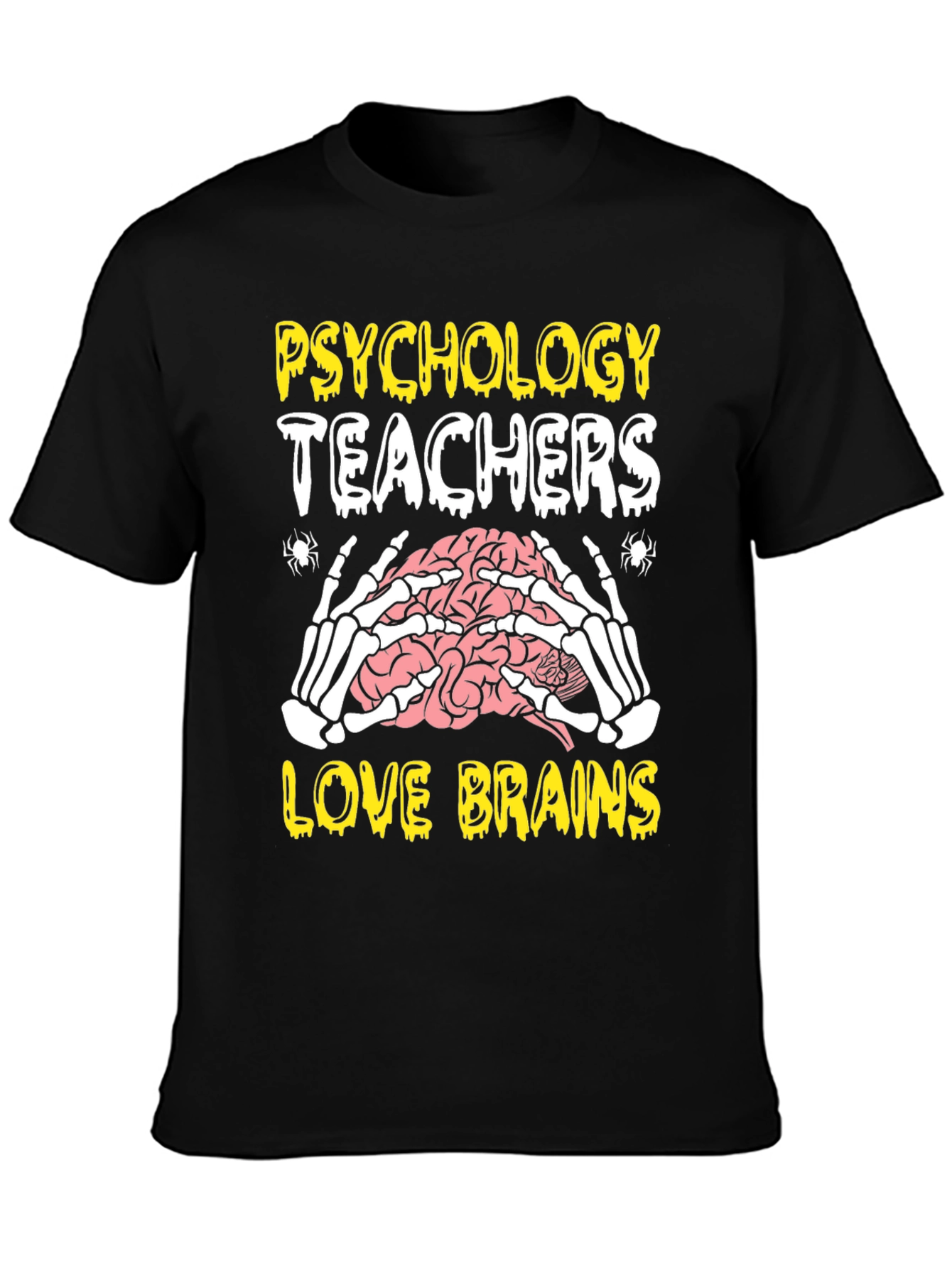 Psychology Teachers Love Brains Halloween T-Shirt