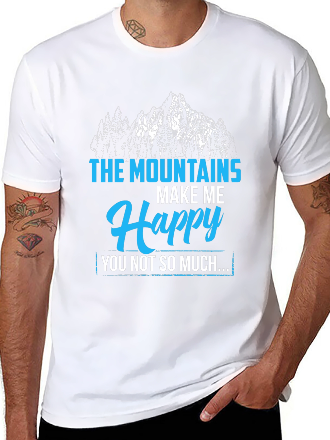Mountains Make Me Happy Graphic Tee