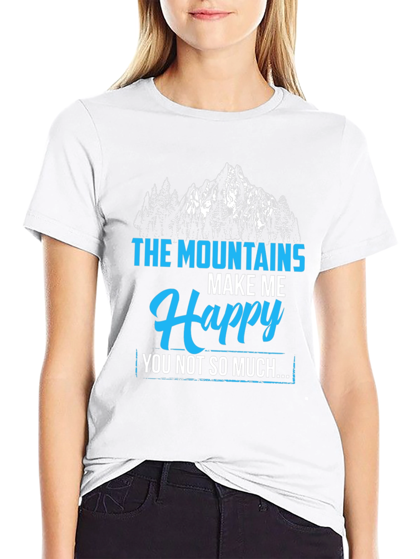 Mountains Make Me Happy Graphic Tee
