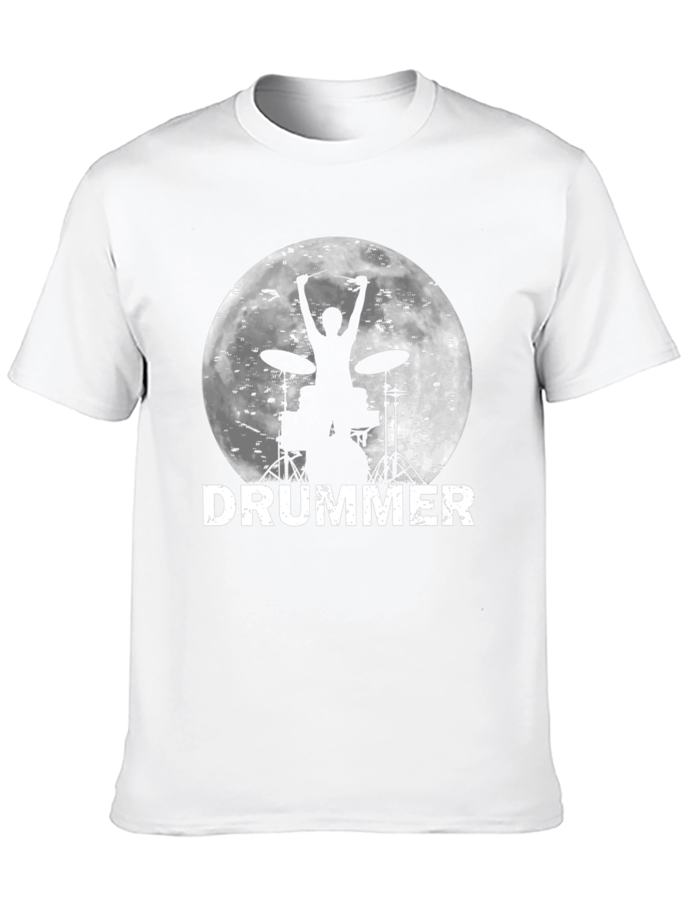 Drummer Silhouette T-Shirt - Music Lover Tee