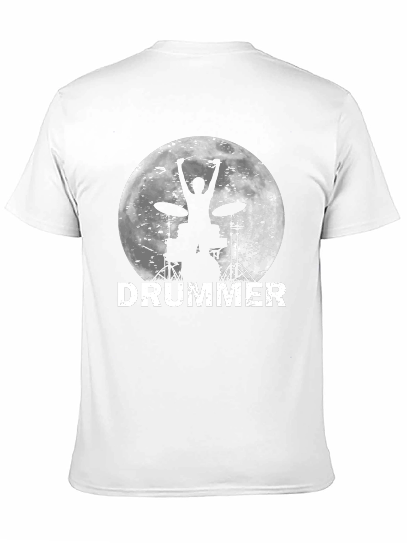 Drummer Silhouette T-Shirt - Music Lover Tee
