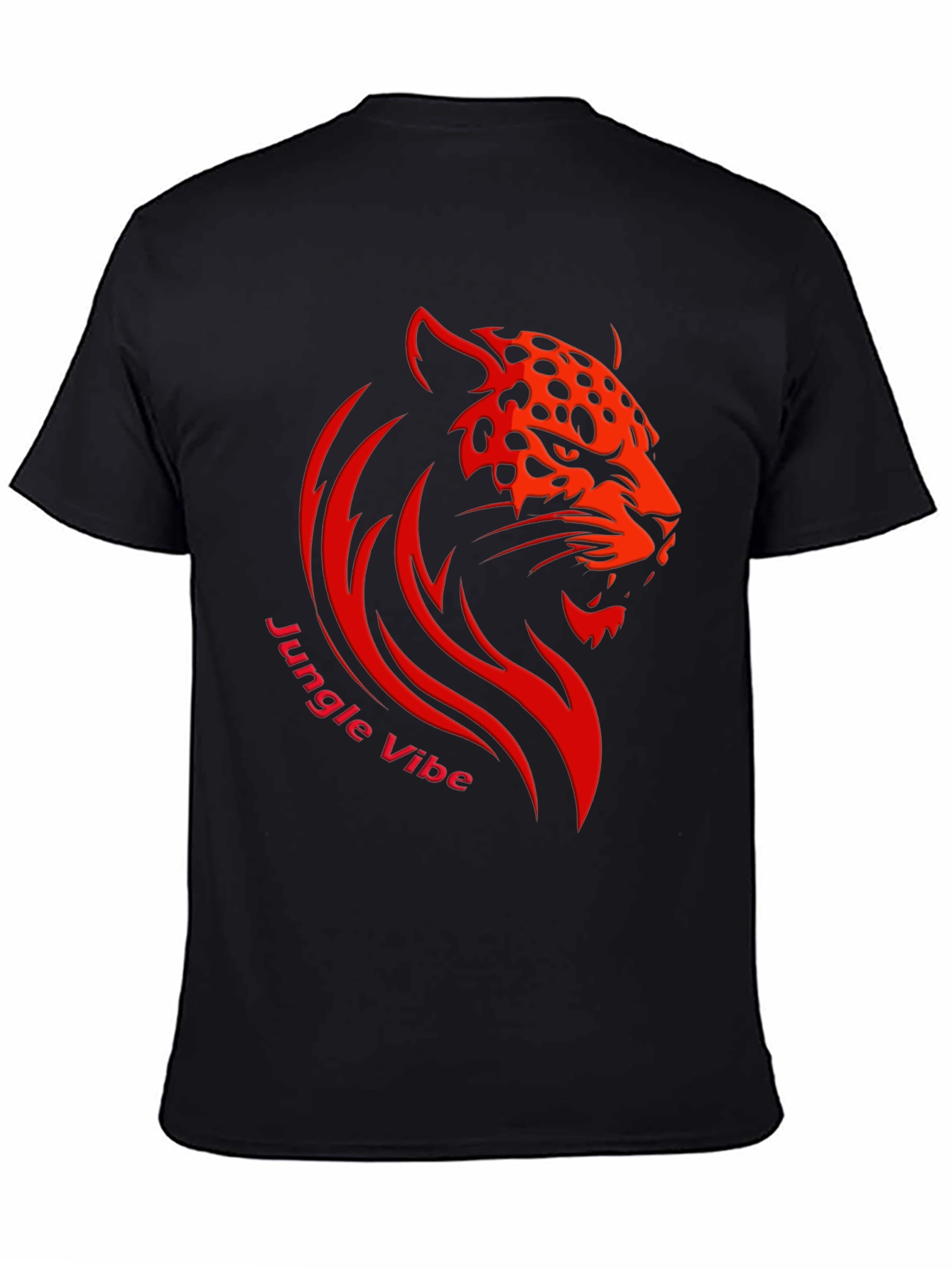 Bold Jungle Vibe Tee - Fierce Leopard Design