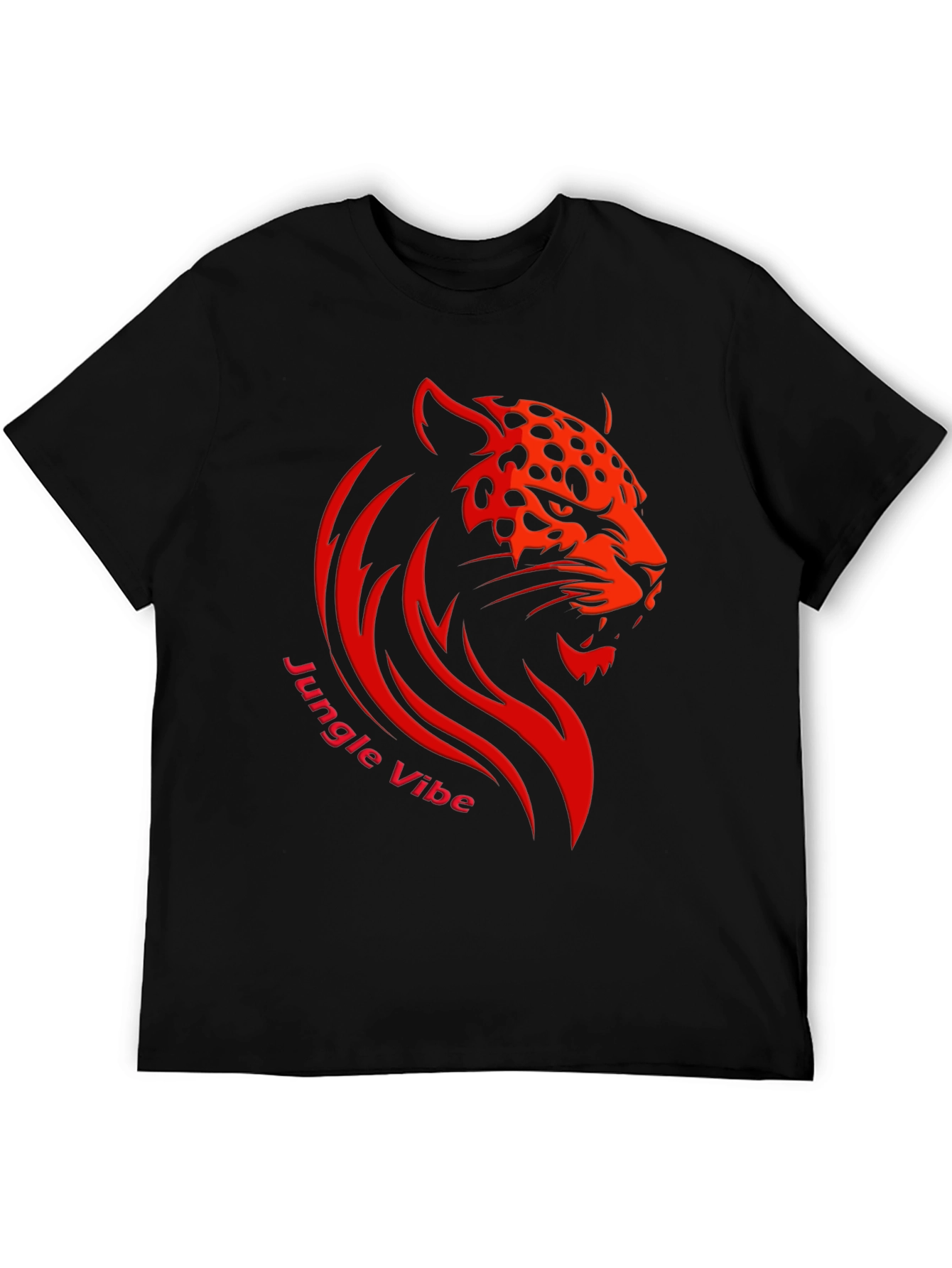 Bold Jungle Vibe Tee - Fierce Leopard Design