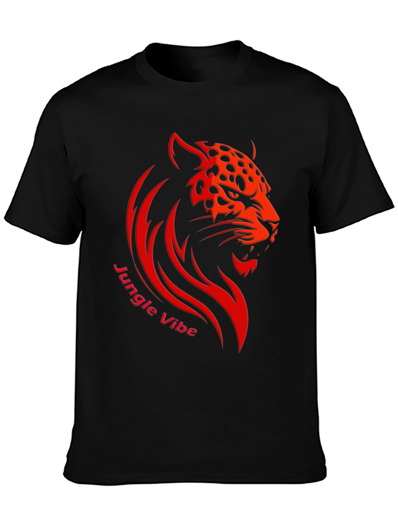 Bold Jungle Vibe Tee - Fierce Leopard Design
