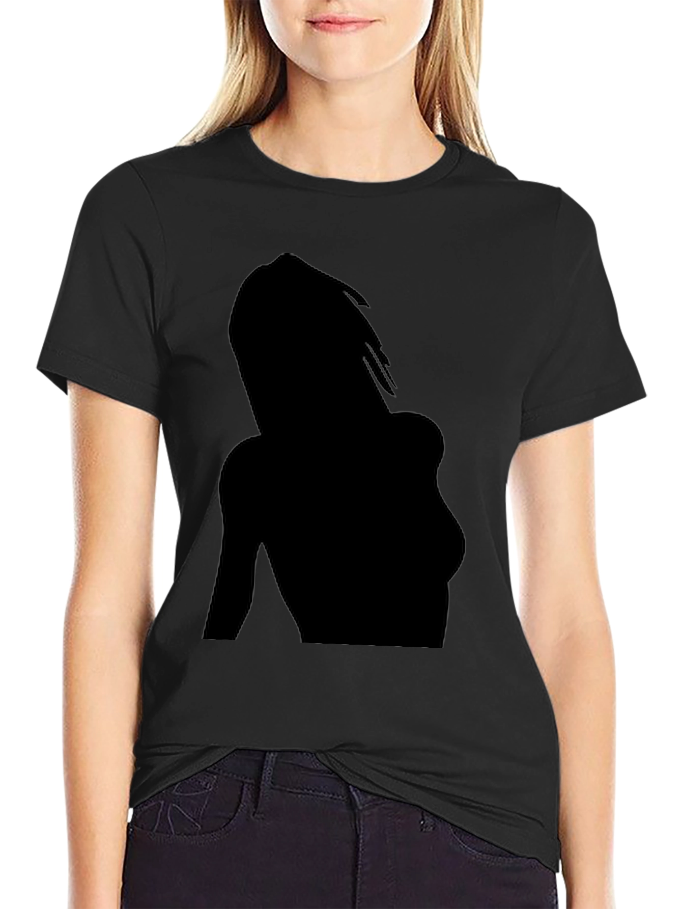 Silhouette Graphic Tee - Cool Black T-Shirt