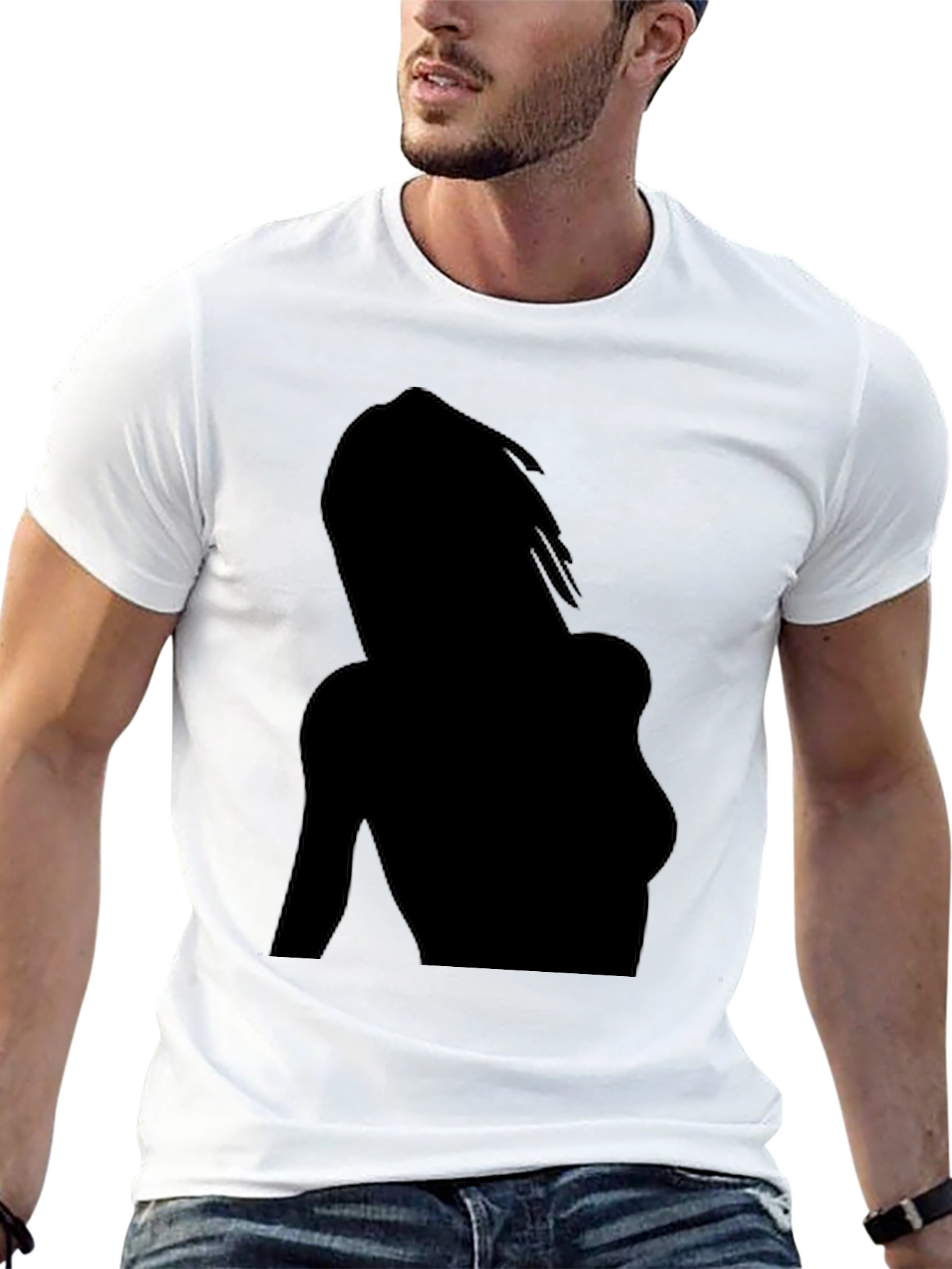 Silhouette Graphic Tee - Cool Black T-Shirt