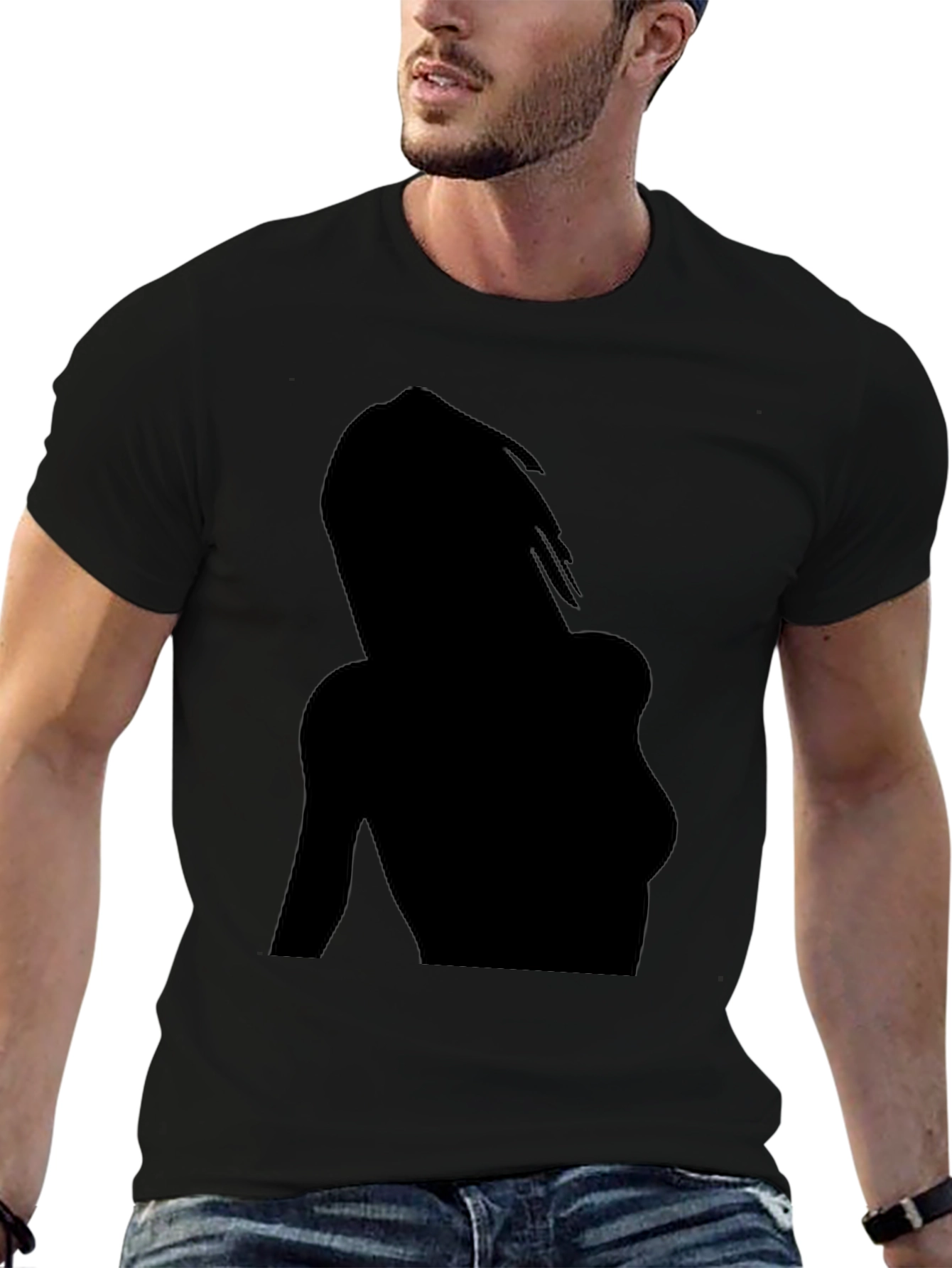 Silhouette Graphic Tee - Cool Black T-Shirt