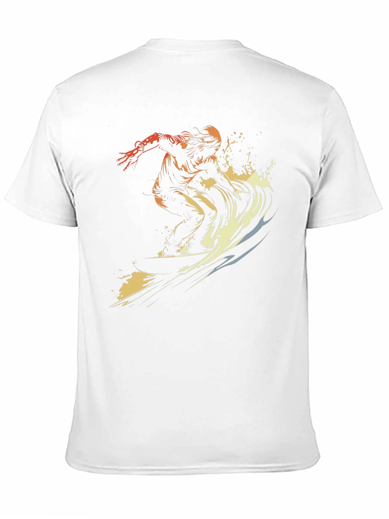 Surfer Graphic T-Shirt - Black Cotton Tee