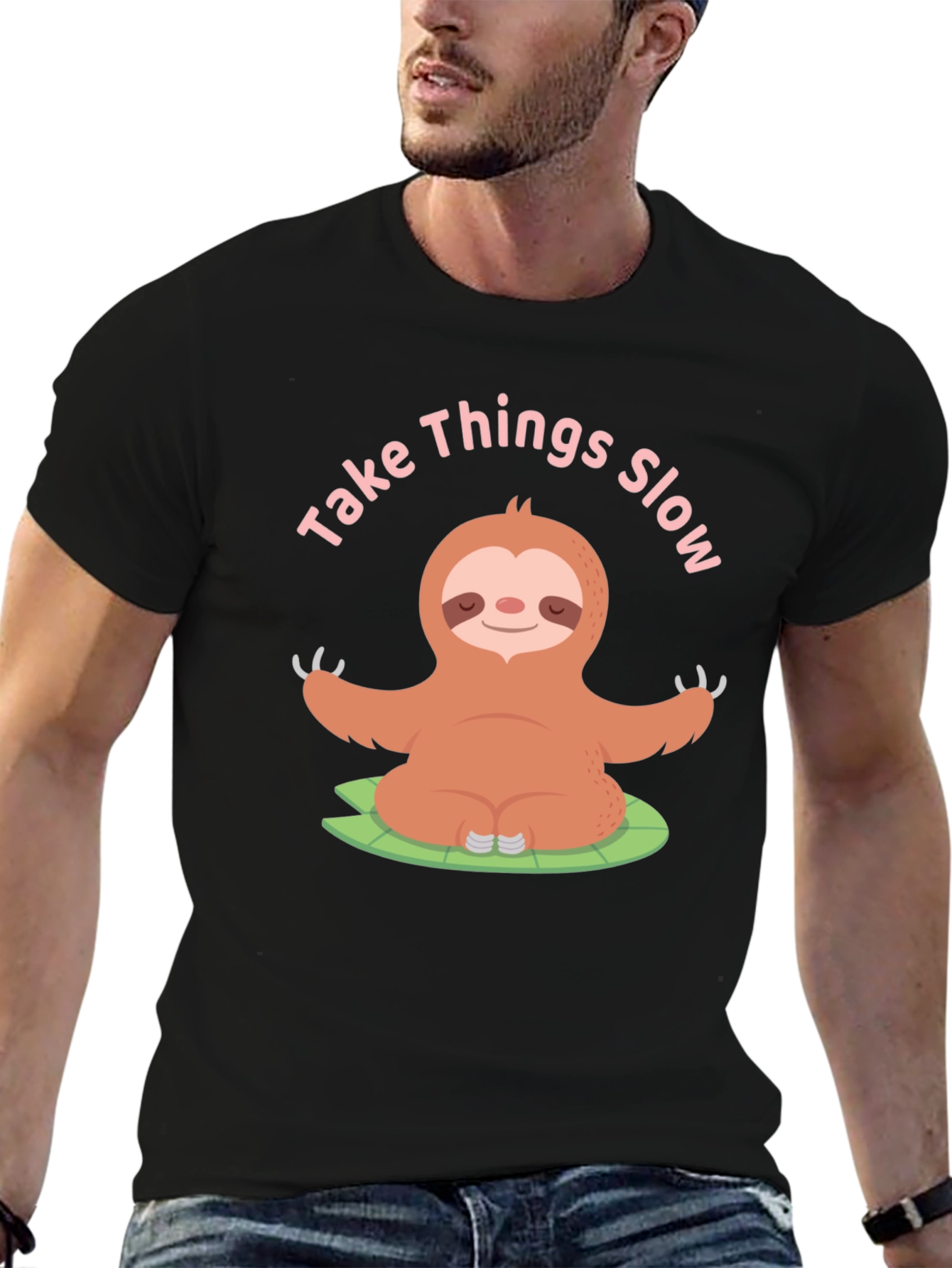 Take Things Slow Sloth Yoga T-Shirt