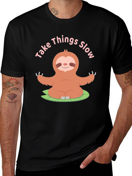 Take Things Slow Sloth Yoga T-Shirt