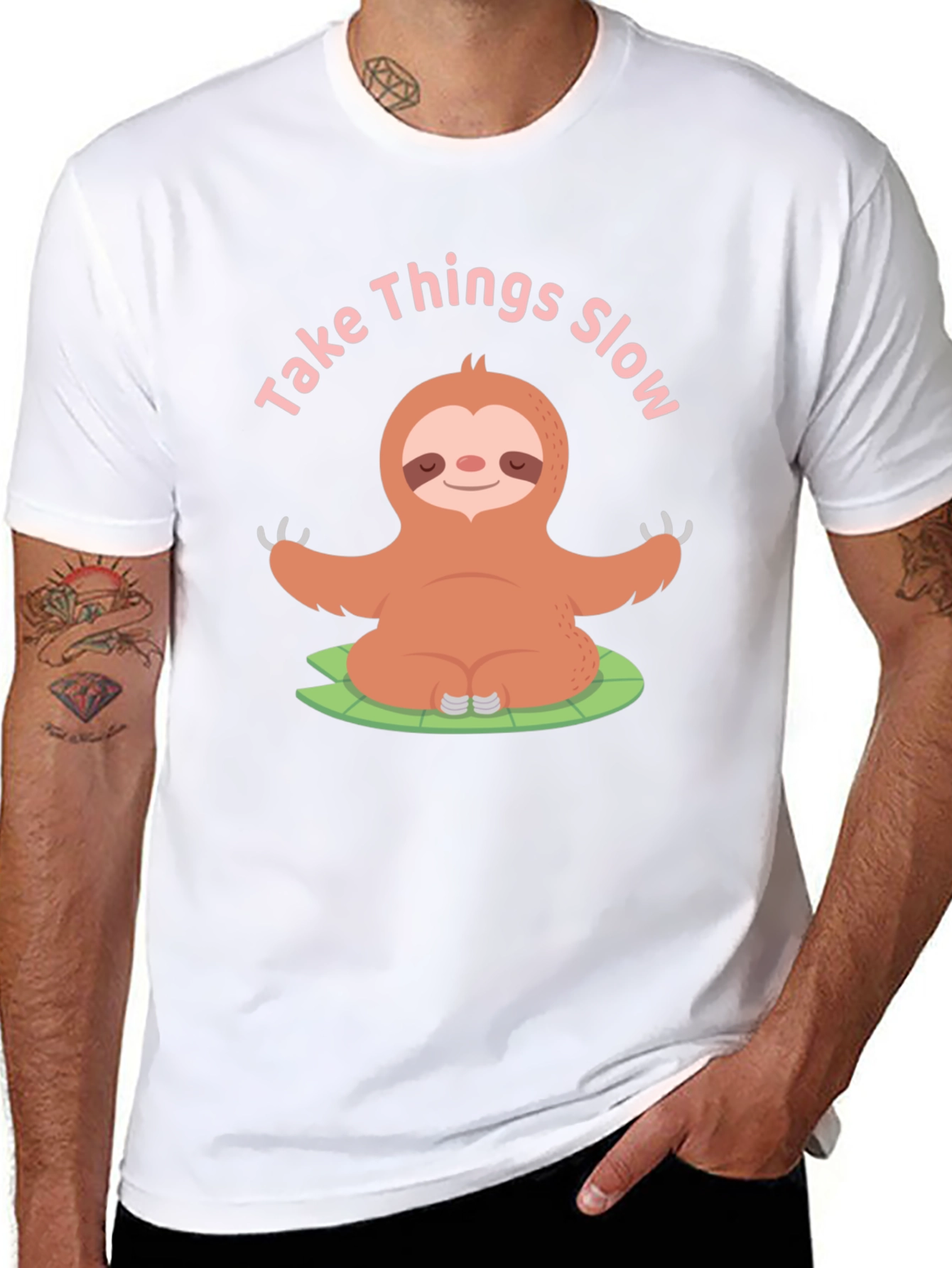 Take Things Slow Sloth Yoga T-Shirt