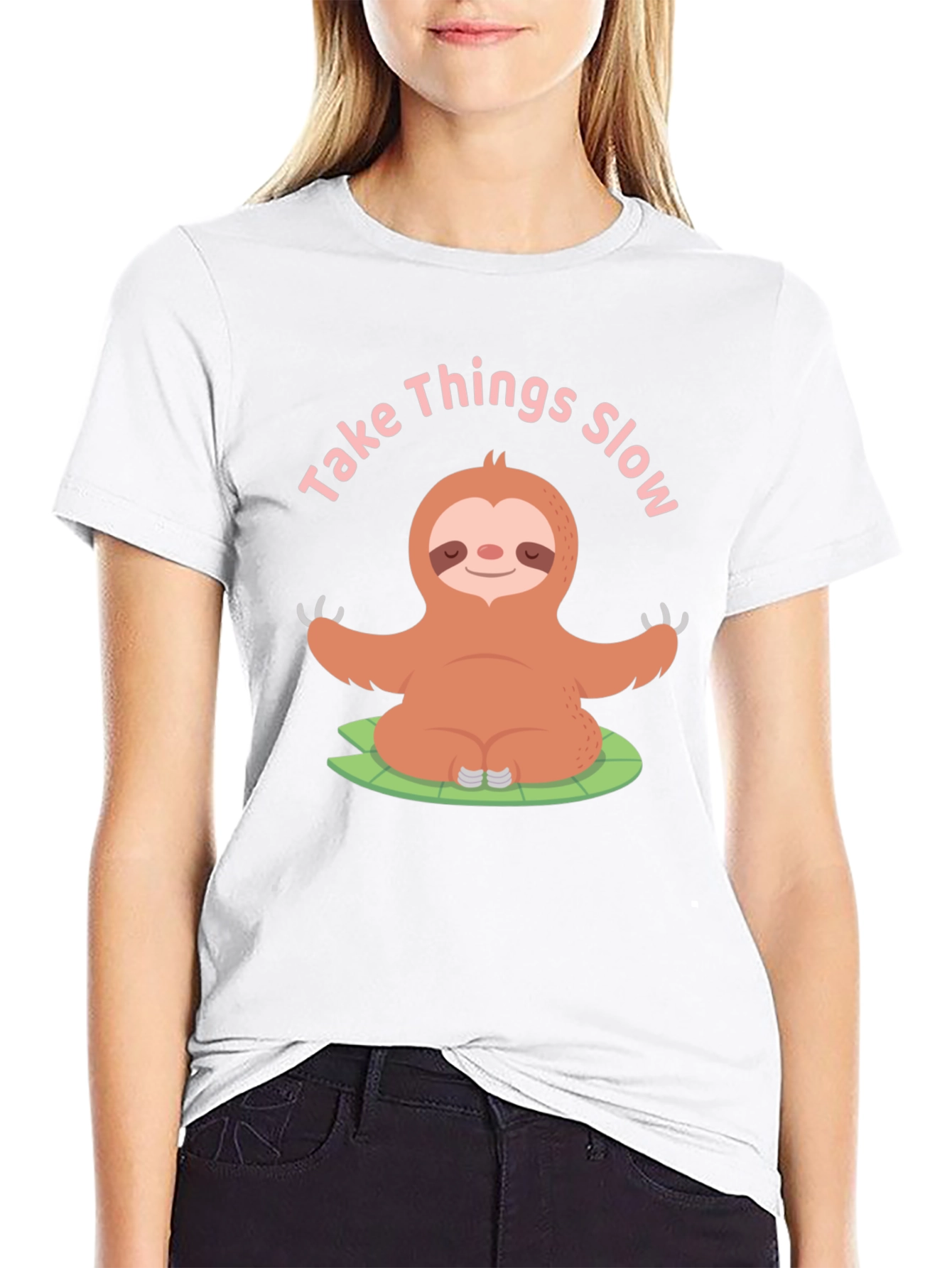 Take Things Slow Sloth Yoga T-Shirt