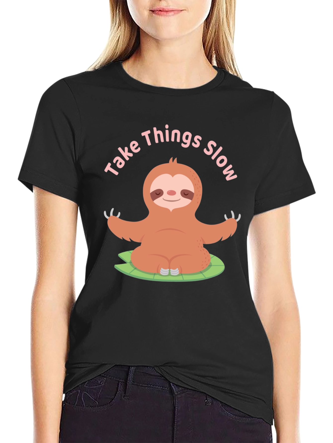Take Things Slow Sloth Yoga T-Shirt