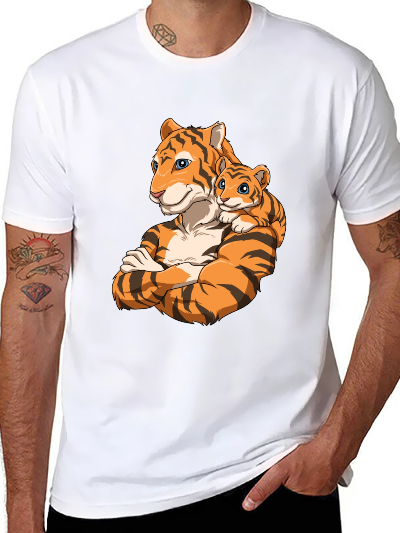 Tiger Family Graphic T-Shirt