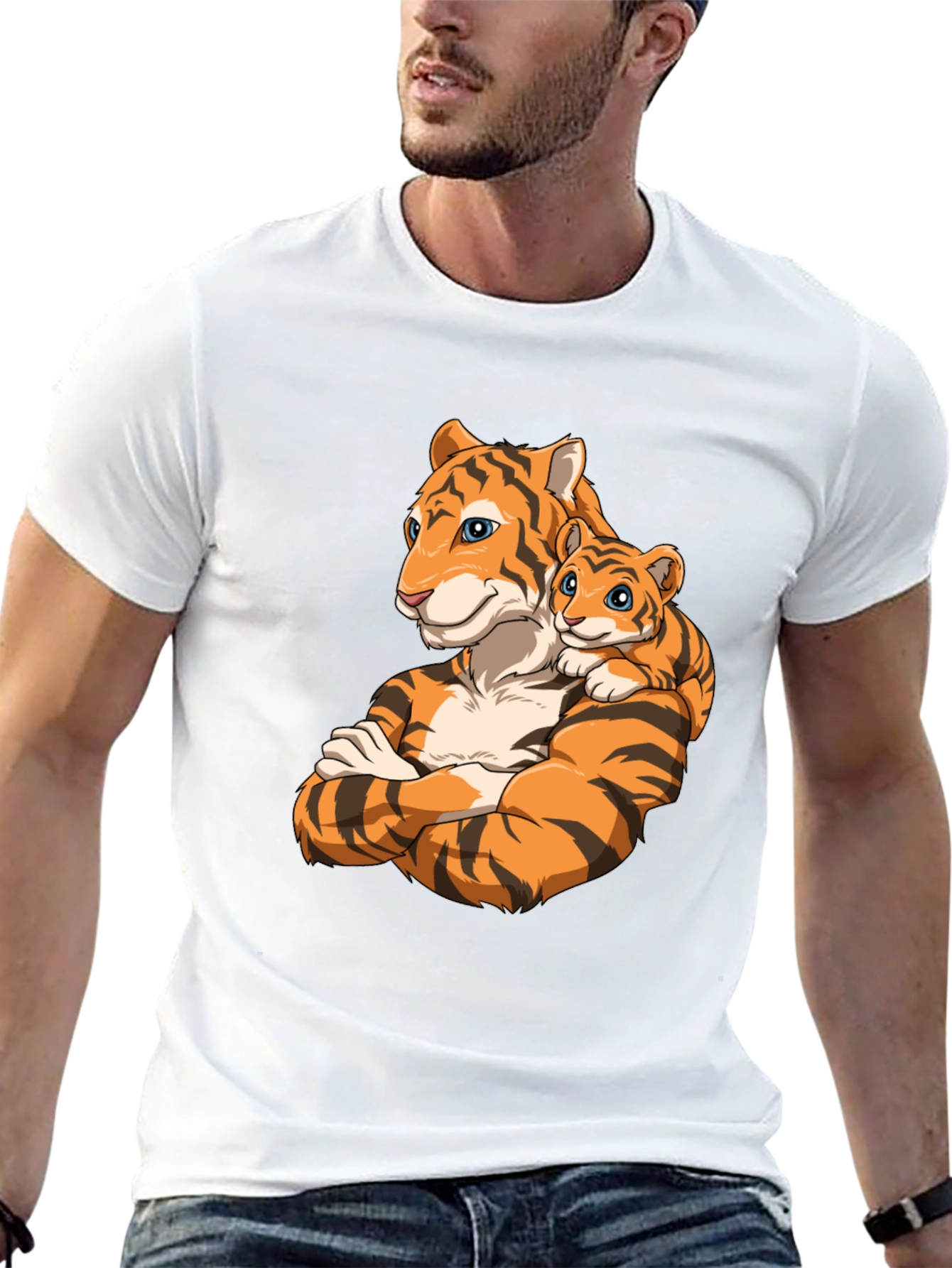 Tiger Family Graphic T-Shirt