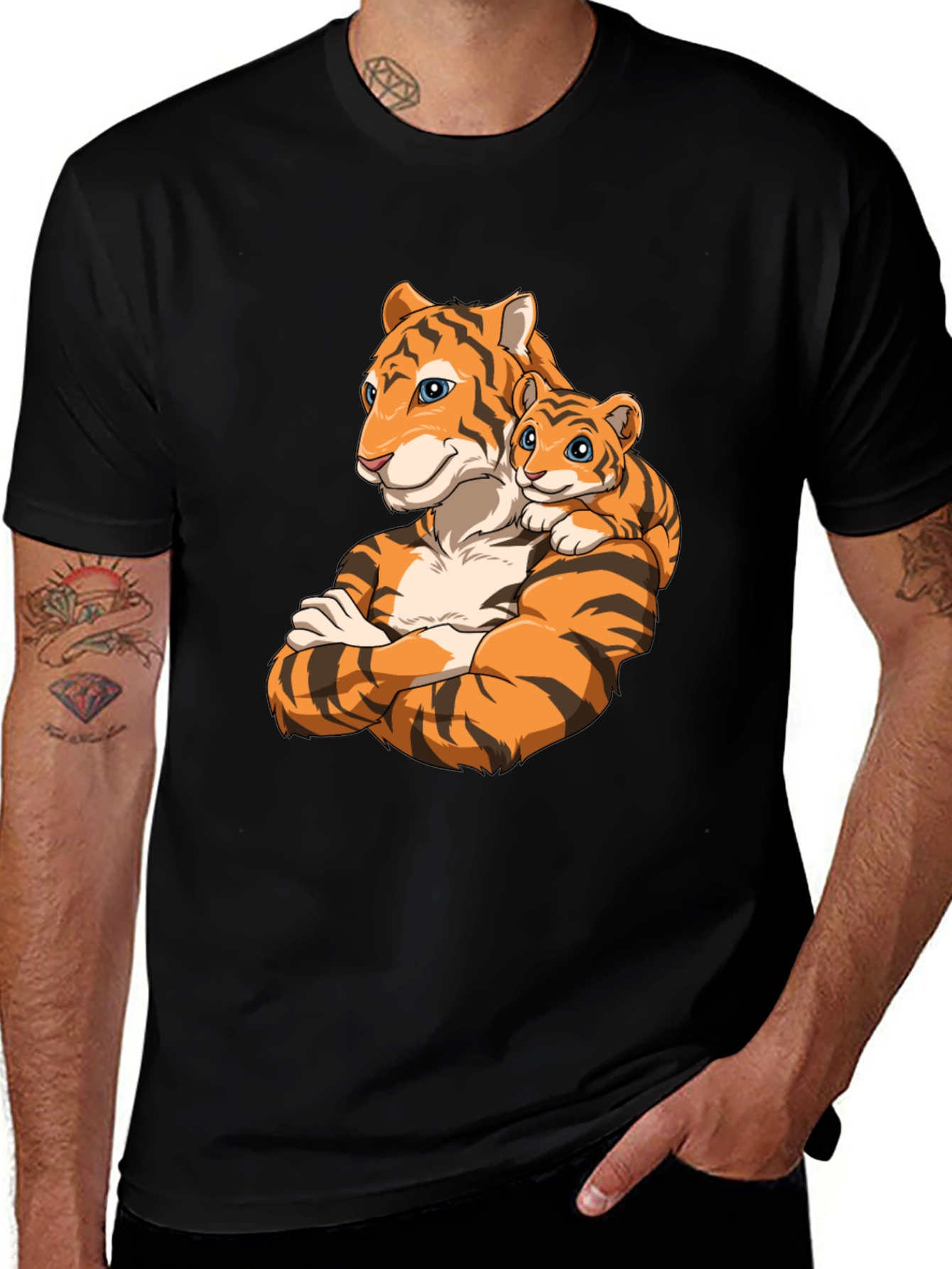 Tiger Family Graphic T-Shirt