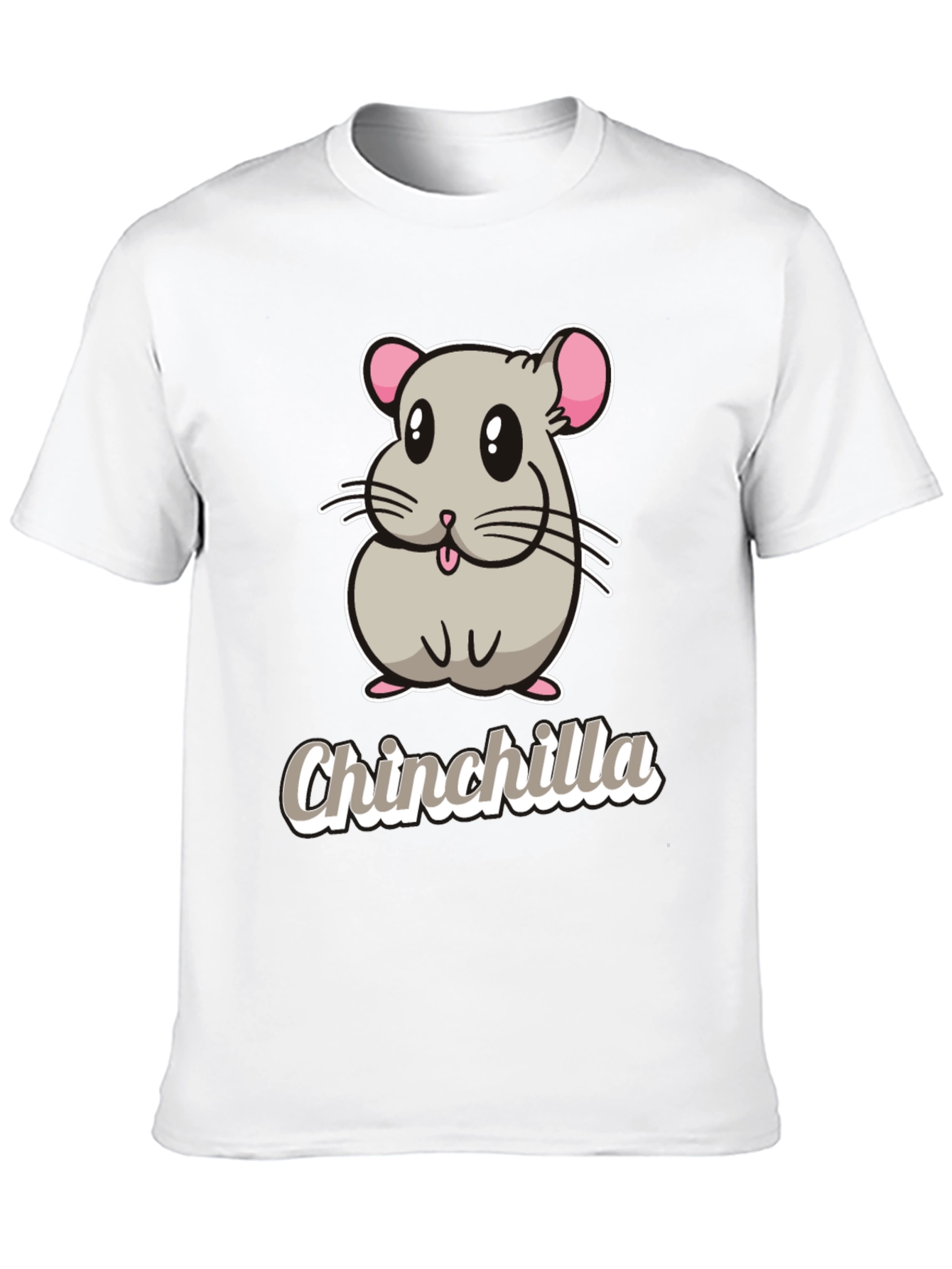 Cute Chinchilla Graphic T-Shirt - Soft Cotton Tee