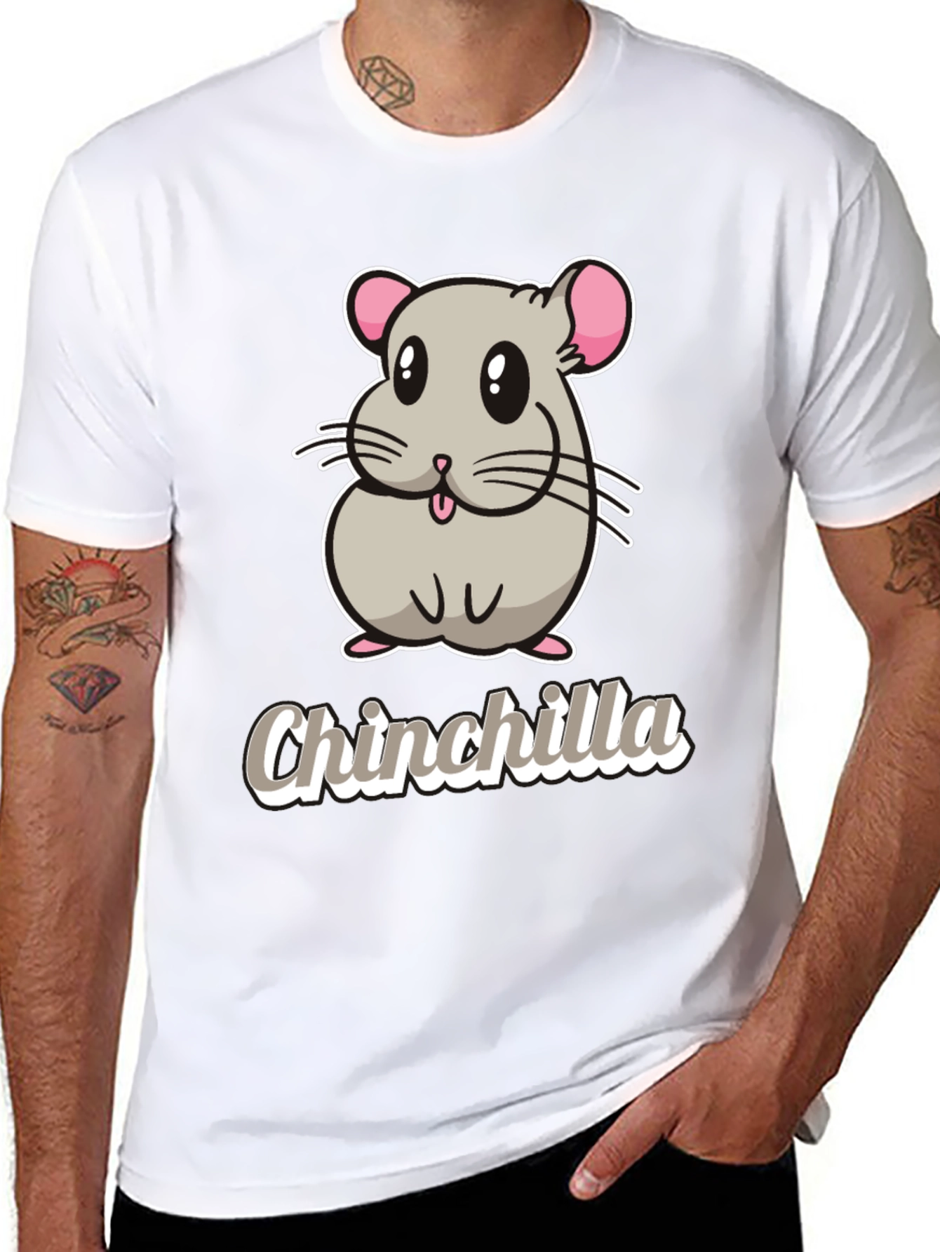 Cute Chinchilla Graphic T-Shirt - Soft Cotton Tee