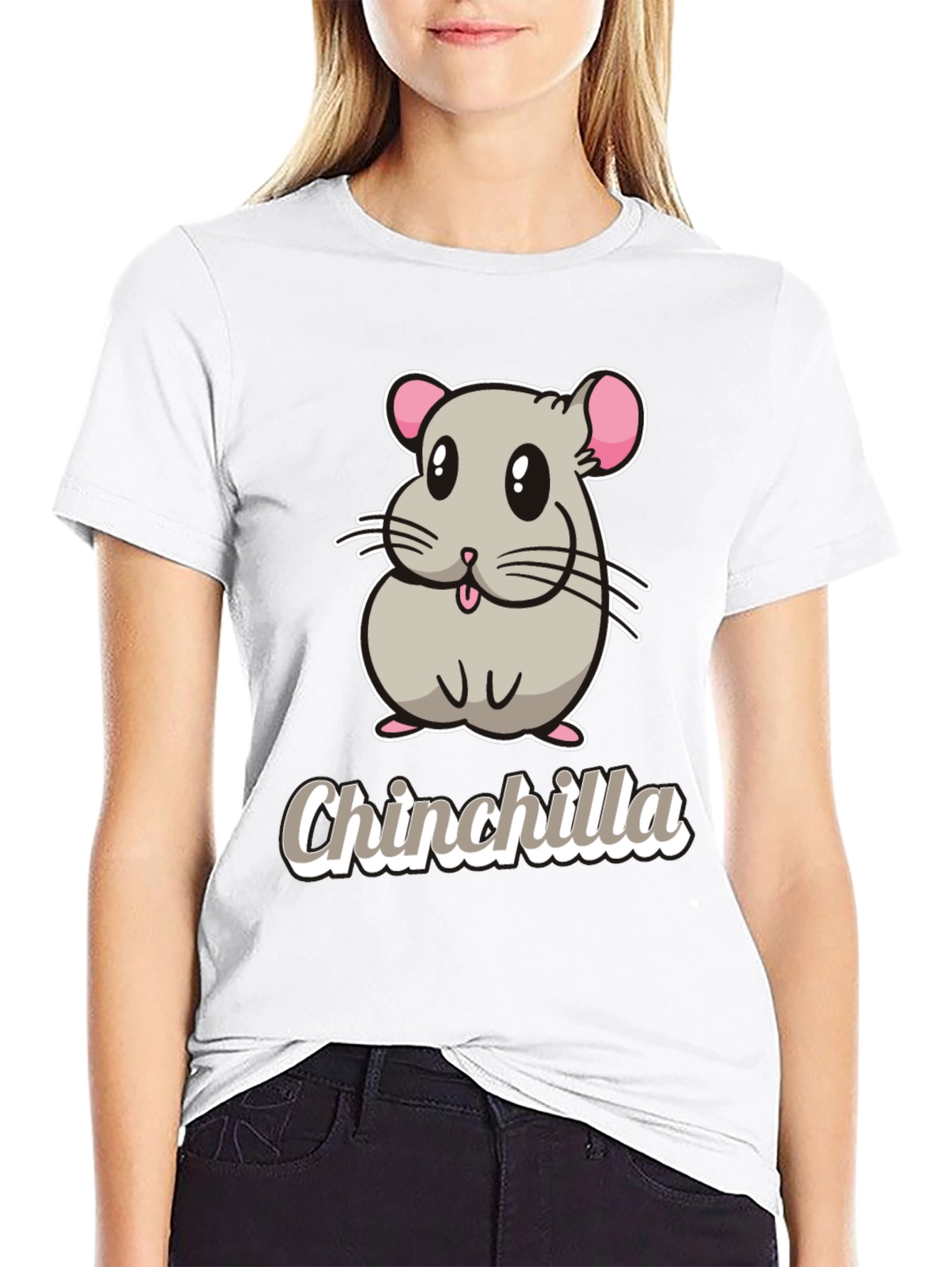 Cute Chinchilla Graphic T-Shirt - Soft Cotton Tee