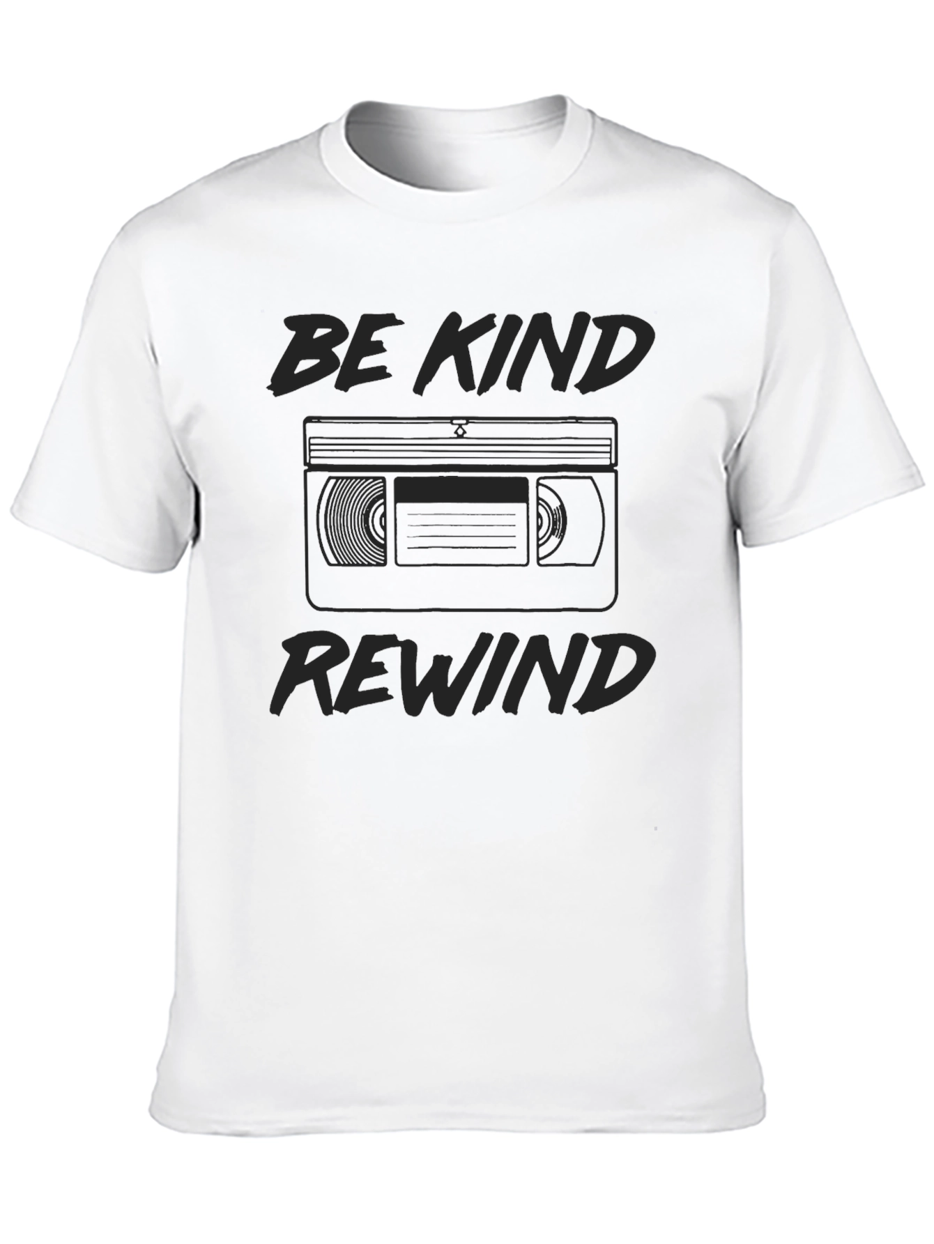 Be Kind Rewind Black T-Shirt - Retro Style