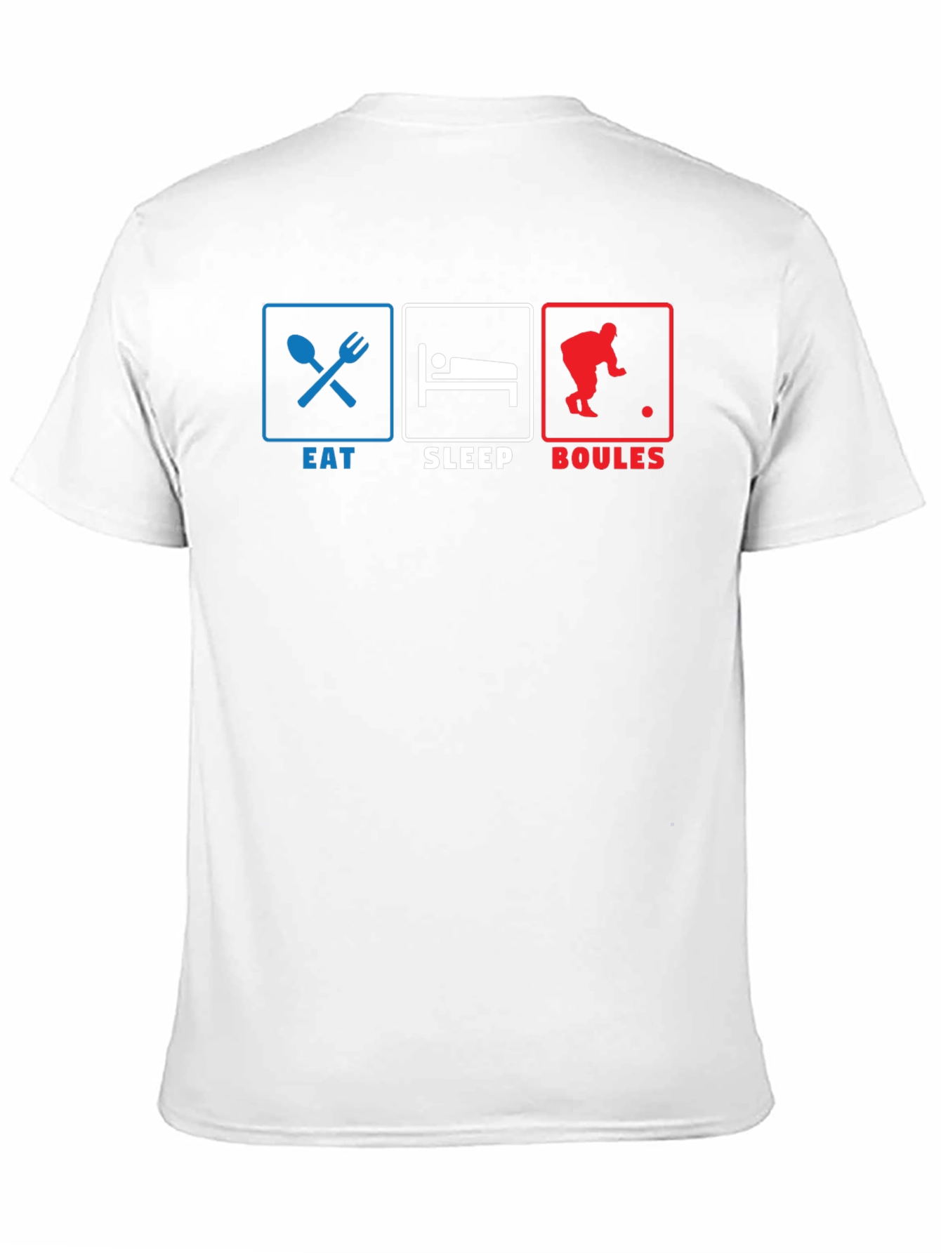 Eat Sleep Boules T-Shirt - Funny French Petanque Design