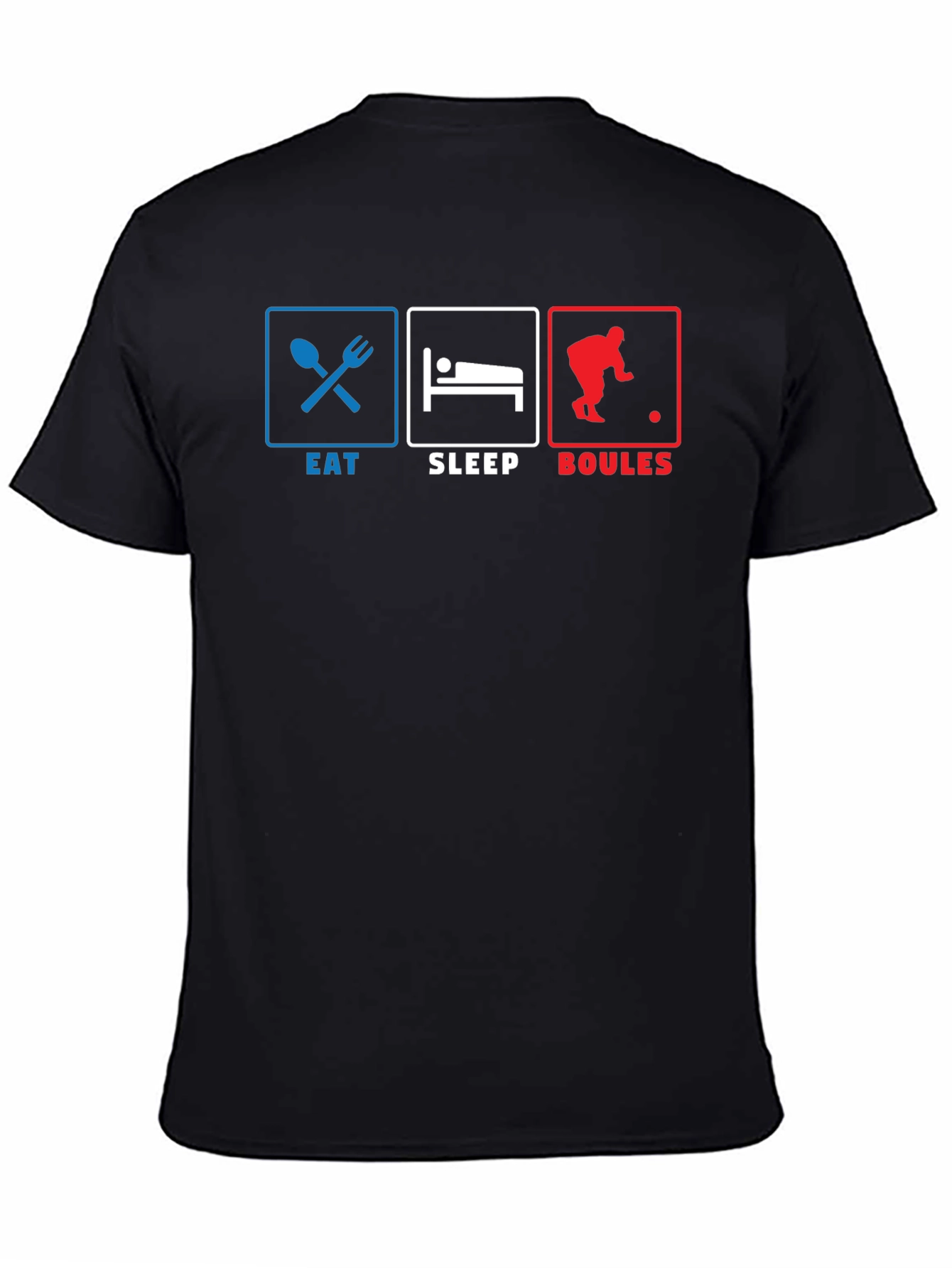 Eat Sleep Boules T-Shirt - Funny French Petanque Design