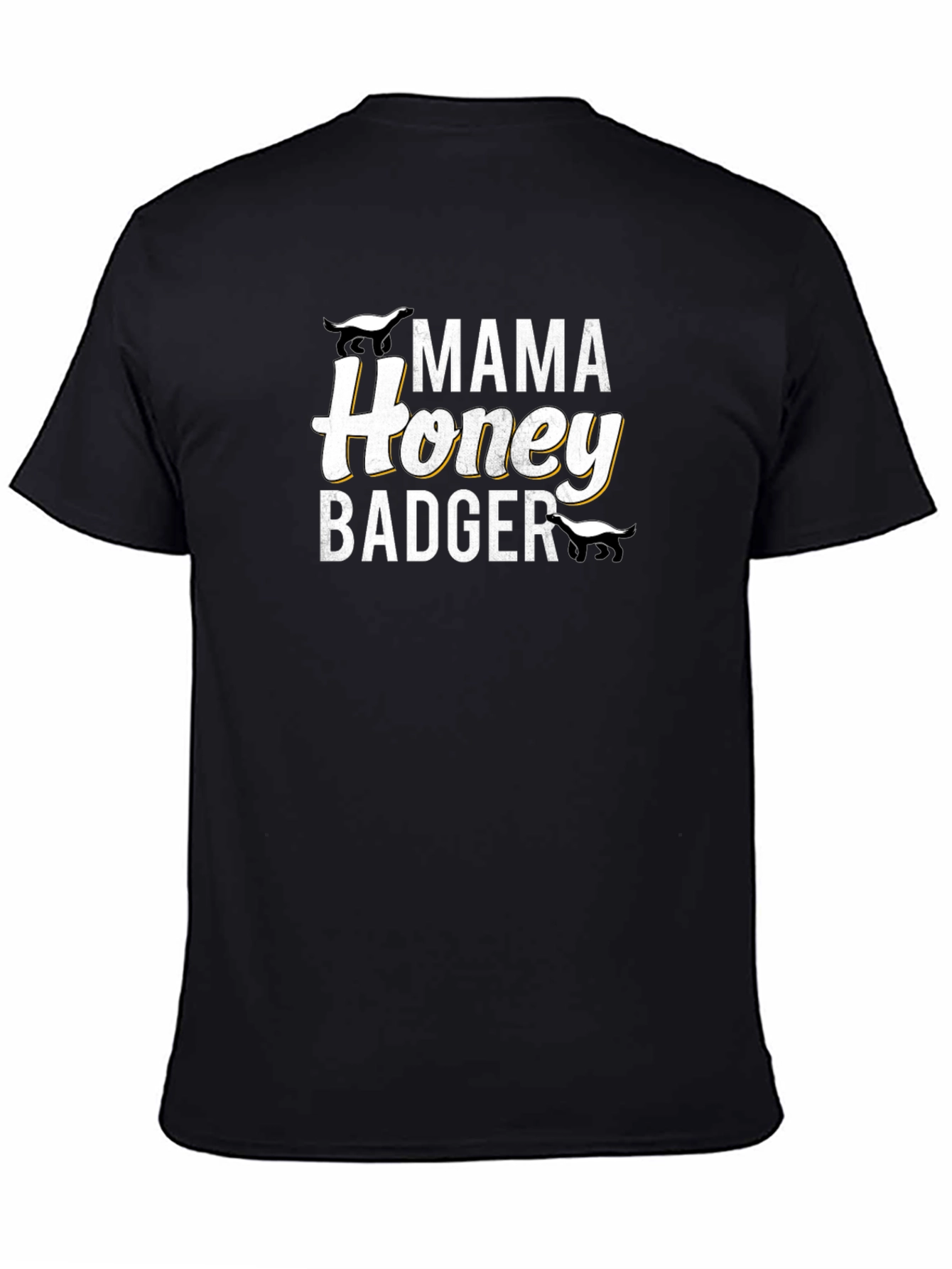 Mama Honey Badger T-Shirt - Black