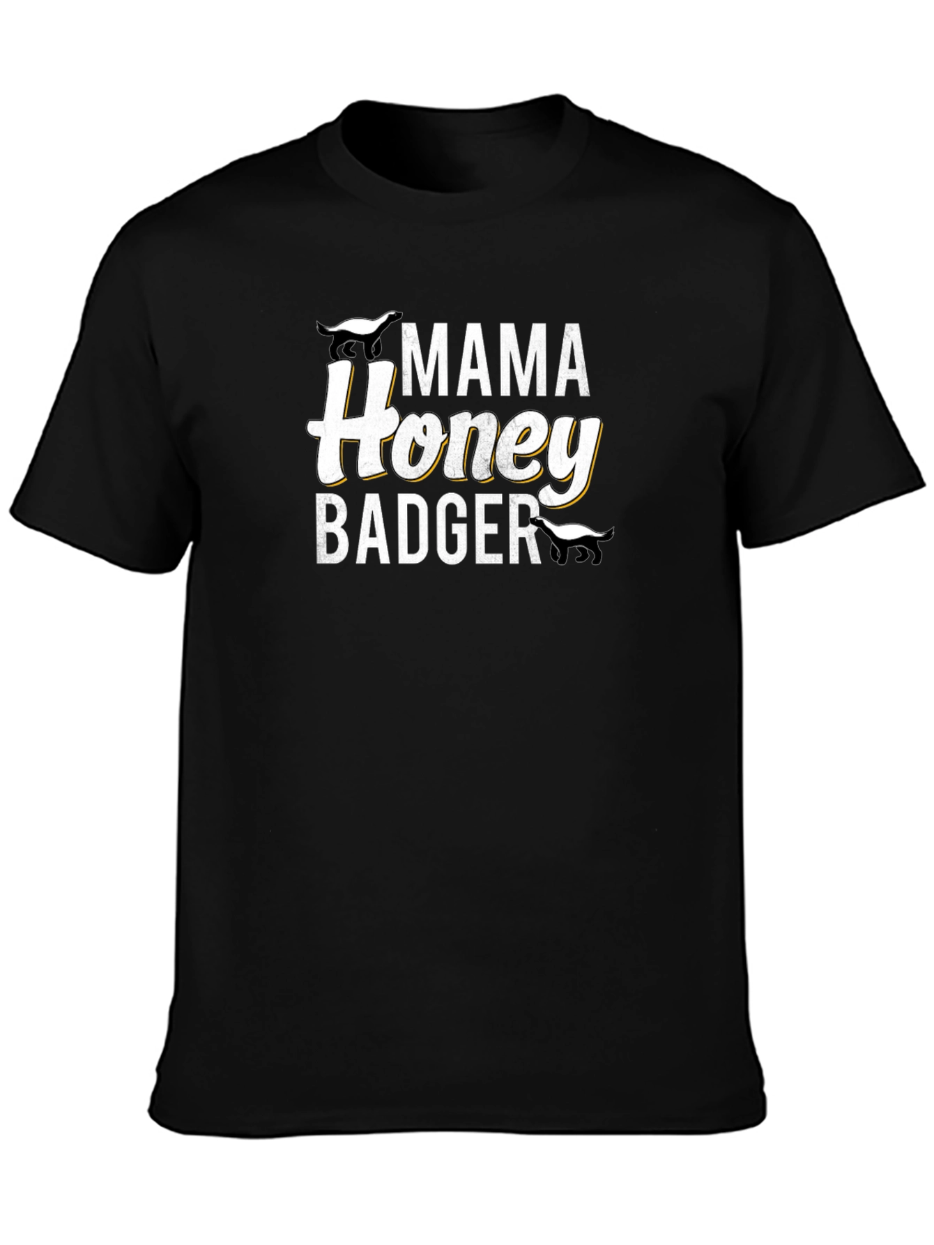 Mama Honey Badger T-Shirt - Black