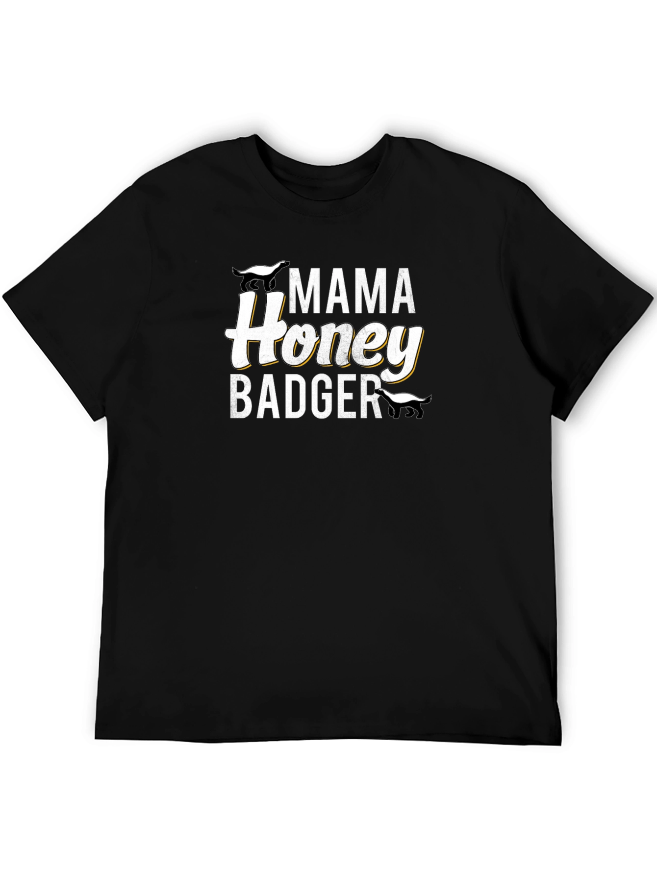 Mama Honey Badger T-Shirt - Black
